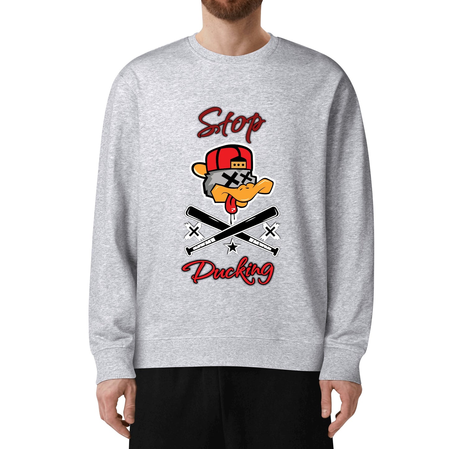 Stop Ducking Mens/Womens Adult Cotton Sweater Shirt