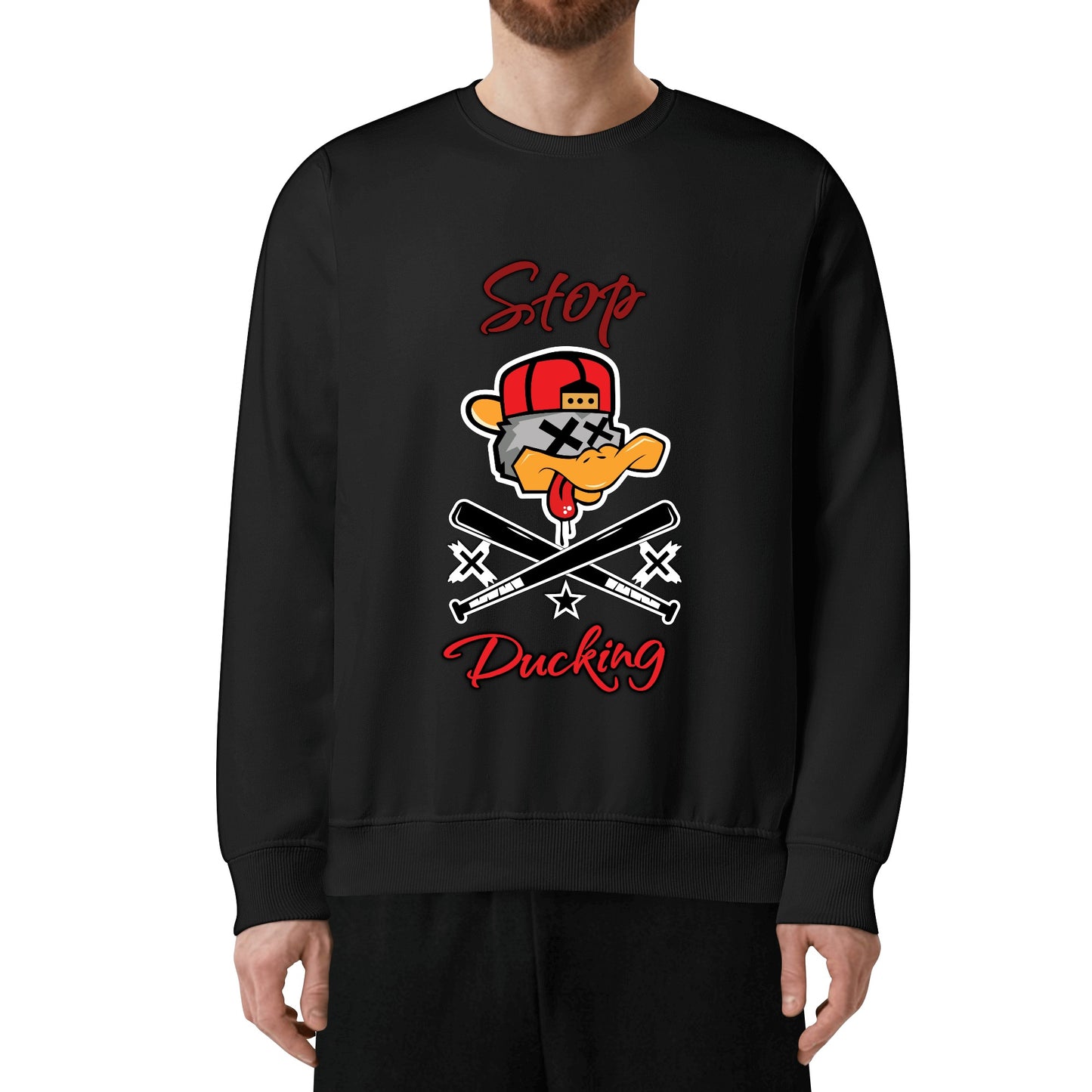 Stop Ducking Mens/Womens Adult Cotton Sweater Shirt