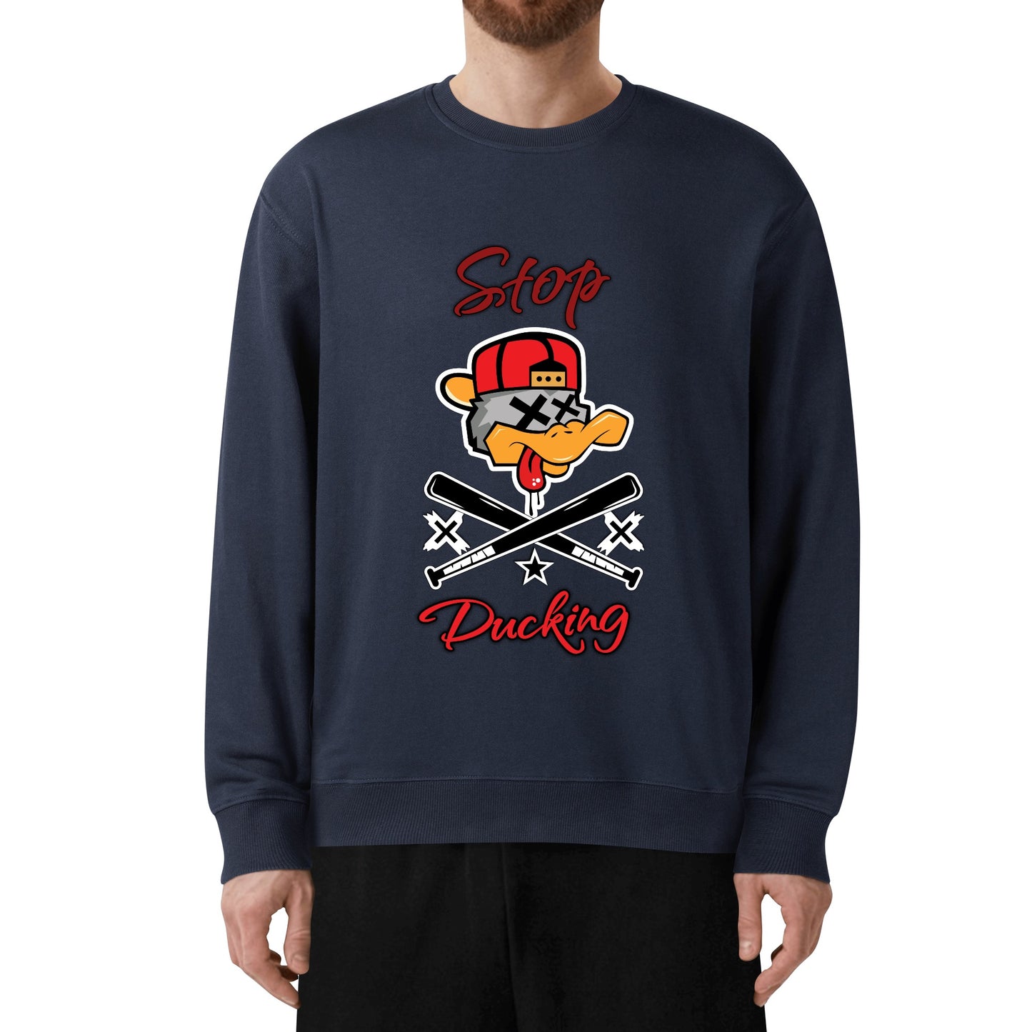 Stop Ducking Mens/Womens Adult Cotton Sweater Shirt