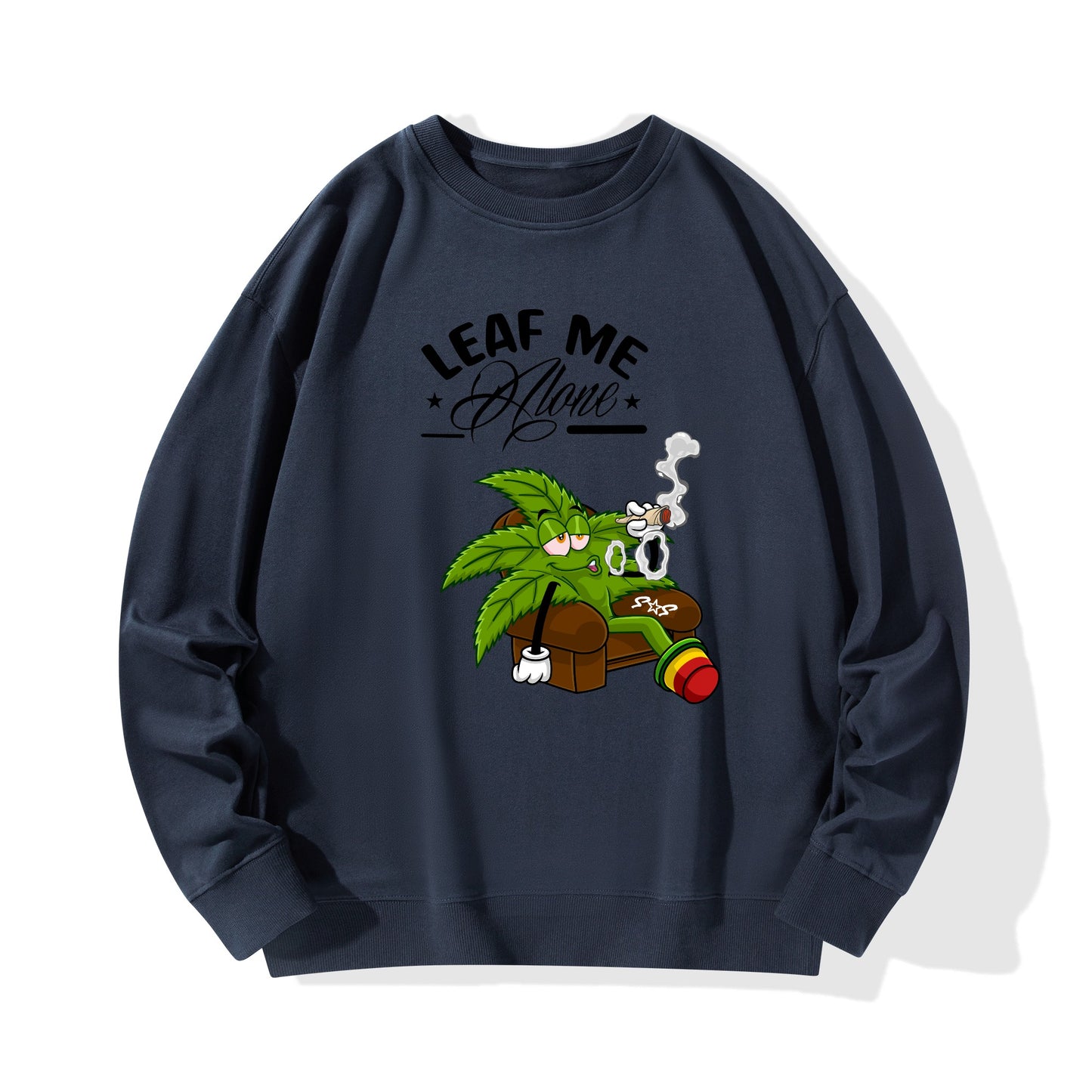 Leaf Me Alone 420 Edition Mens/Womens Adult Cotton Sweater Shirt