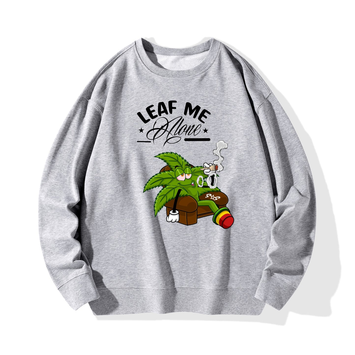 Leaf Me Alone 420 Edition Mens/Womens Adult Cotton Sweater Shirt