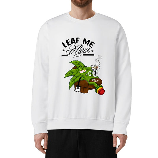 Leaf Me Alone 420 Edition Mens/Womens Adult Cotton Sweater Shirt