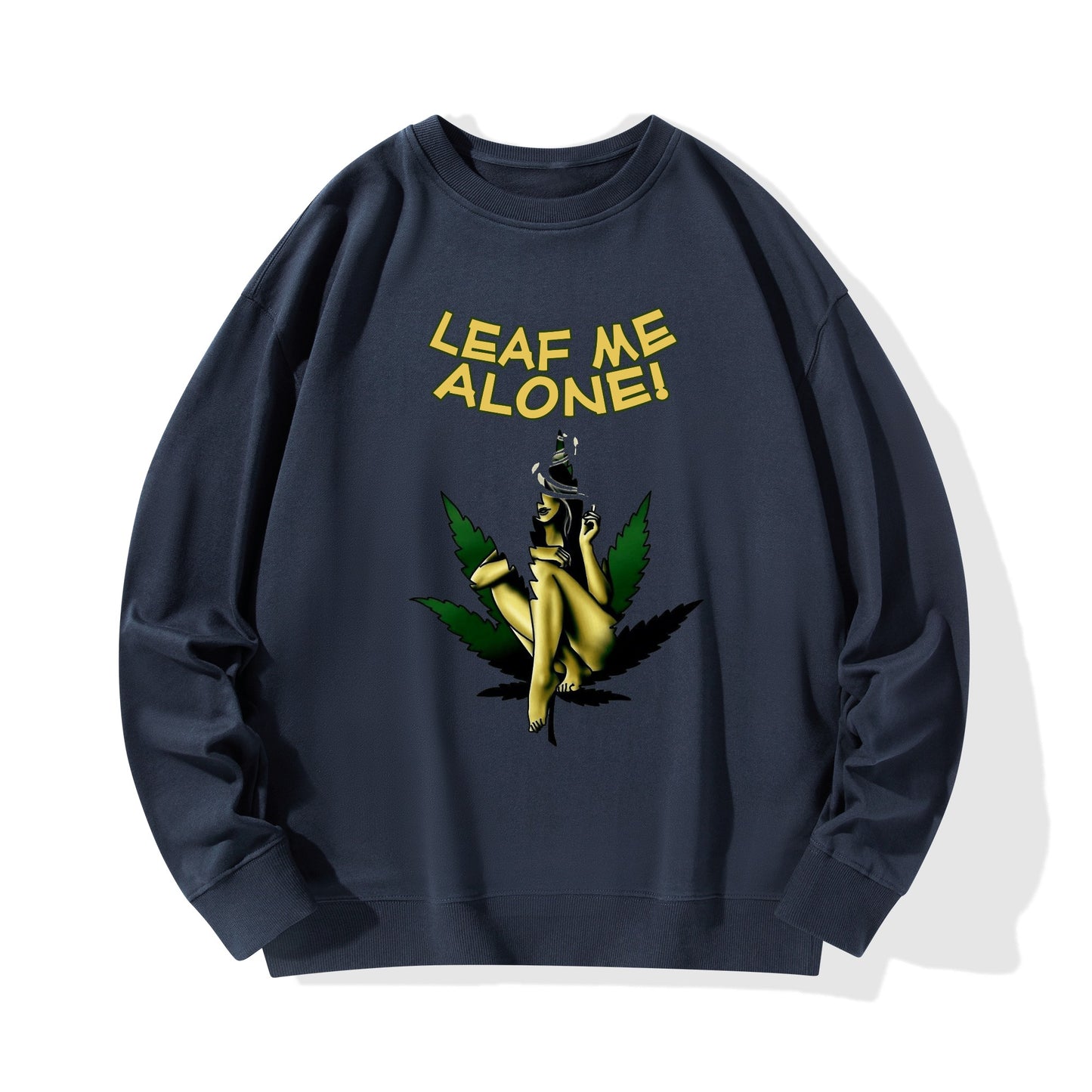 Leaf Me Alone 420 Edition 4.0 Mens/Womens Adult Cotton Sweater Shirt