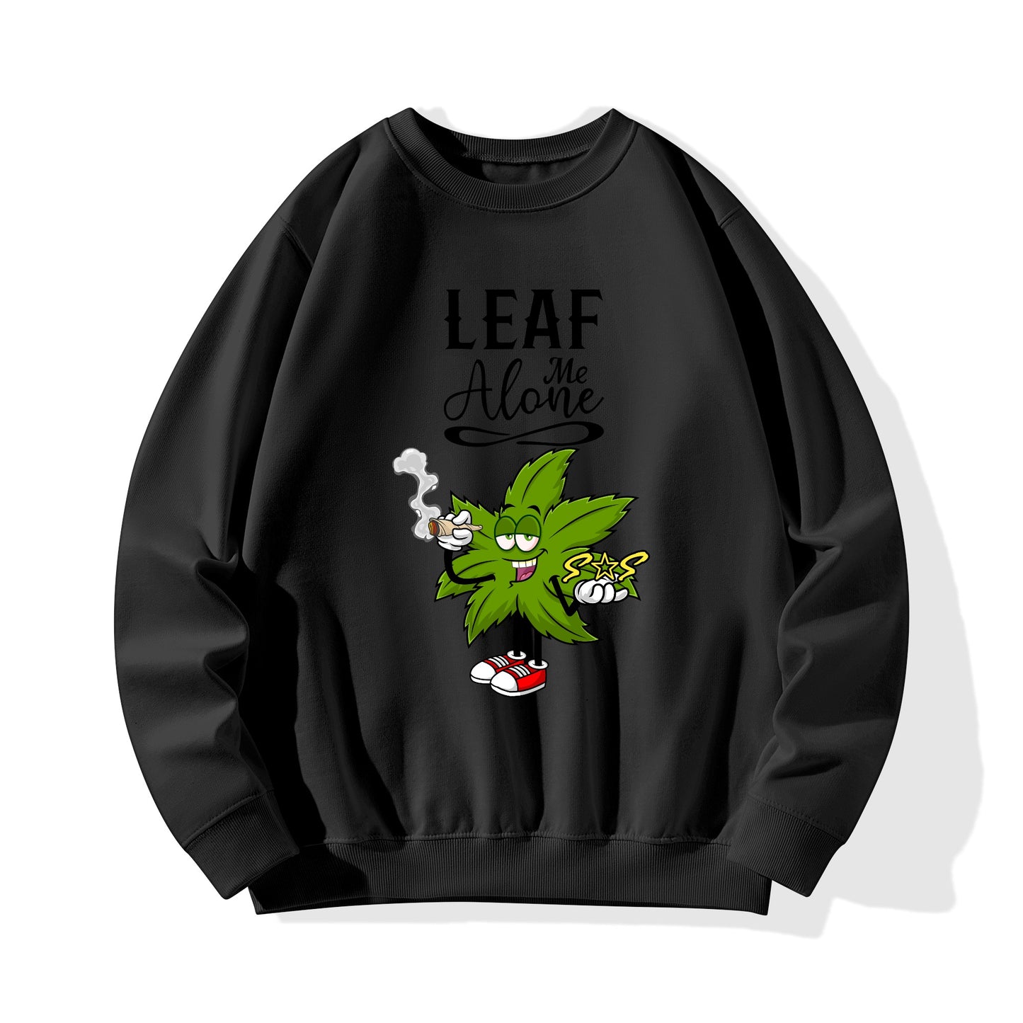 Leaf Me Alone 420 Edition Mens /Womens  Adult Cotton Sweater Shirt