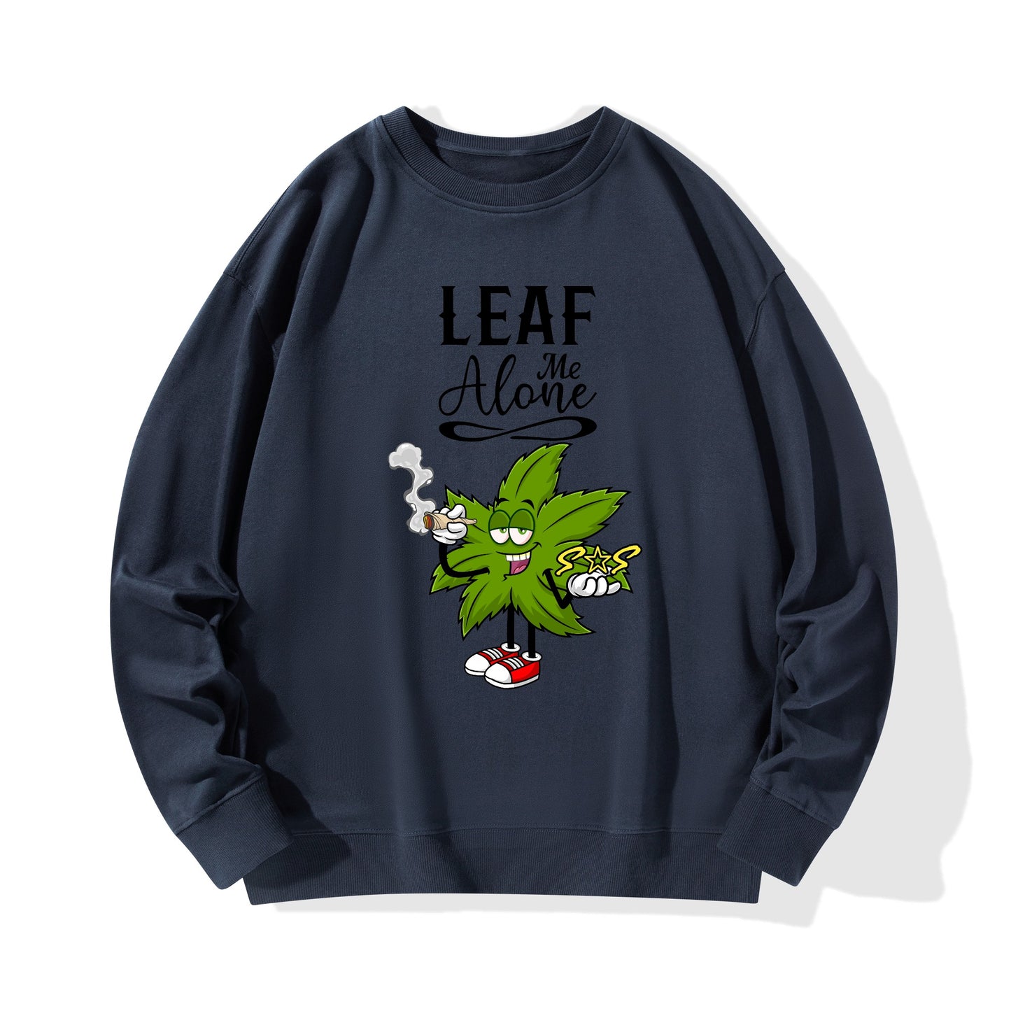 Leaf Me Alone 420 Edition Mens /Womens  Adult Cotton Sweater Shirt