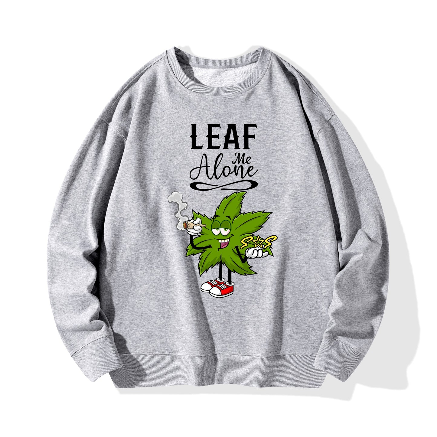 Leaf Me Alone 420 Edition Mens /Womens  Adult Cotton Sweater Shirt