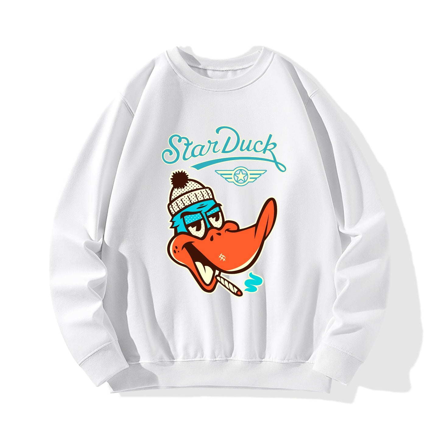 Star Duck Mens/Womens Adult Cotton Sweater Shirt