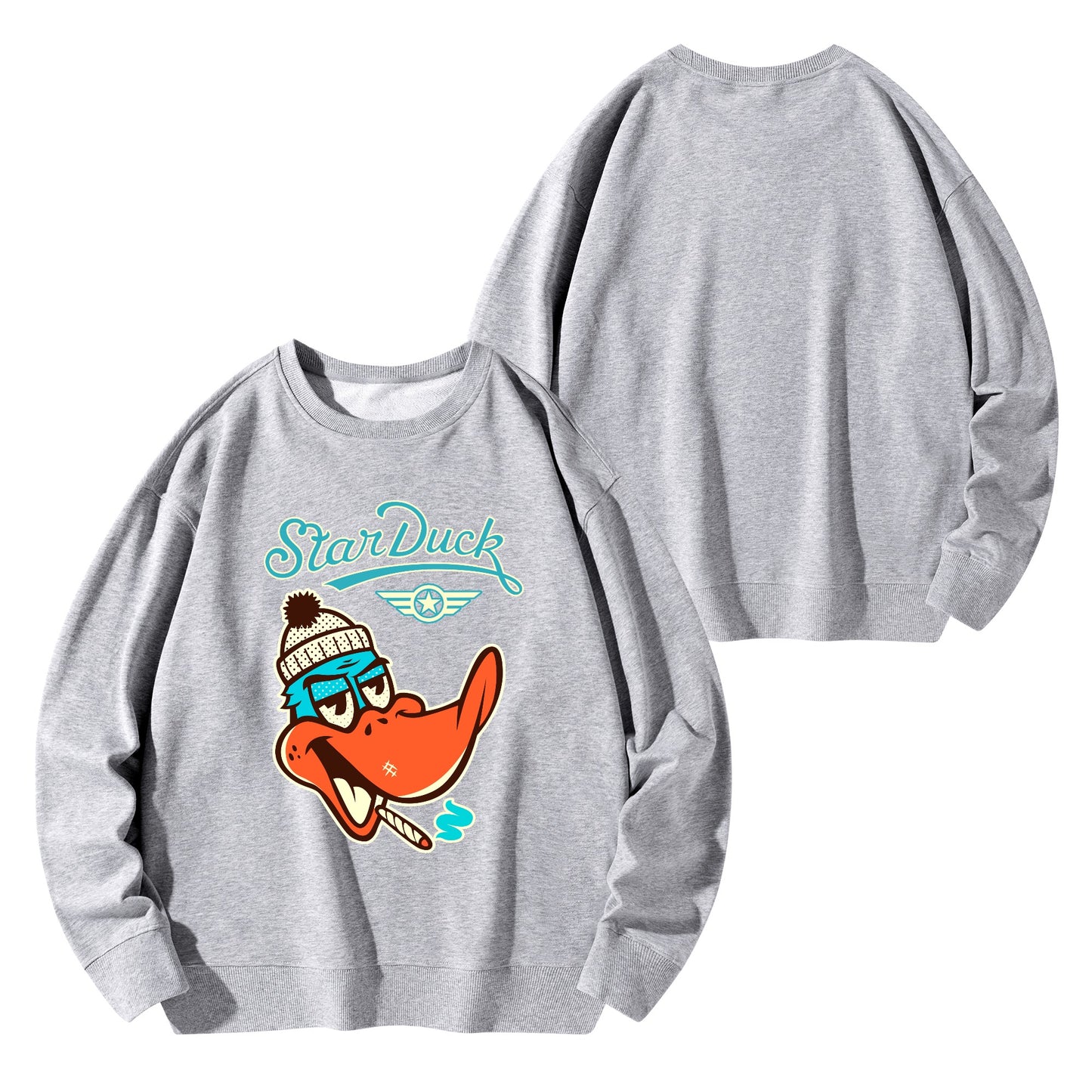 Star Duck Mens/Womens Adult Cotton Sweater Shirt