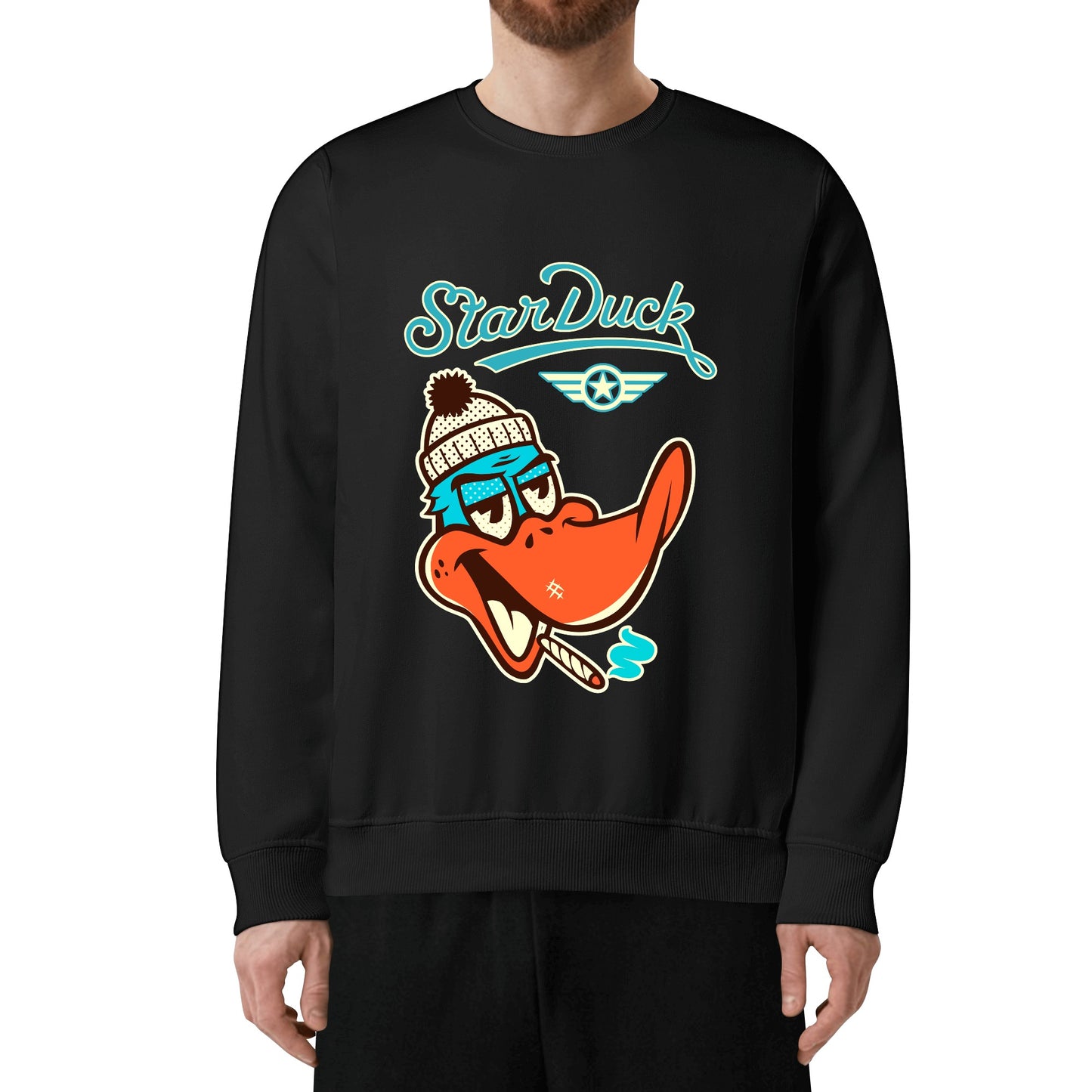 Star Duck Mens/Womens Adult Cotton Sweater Shirt