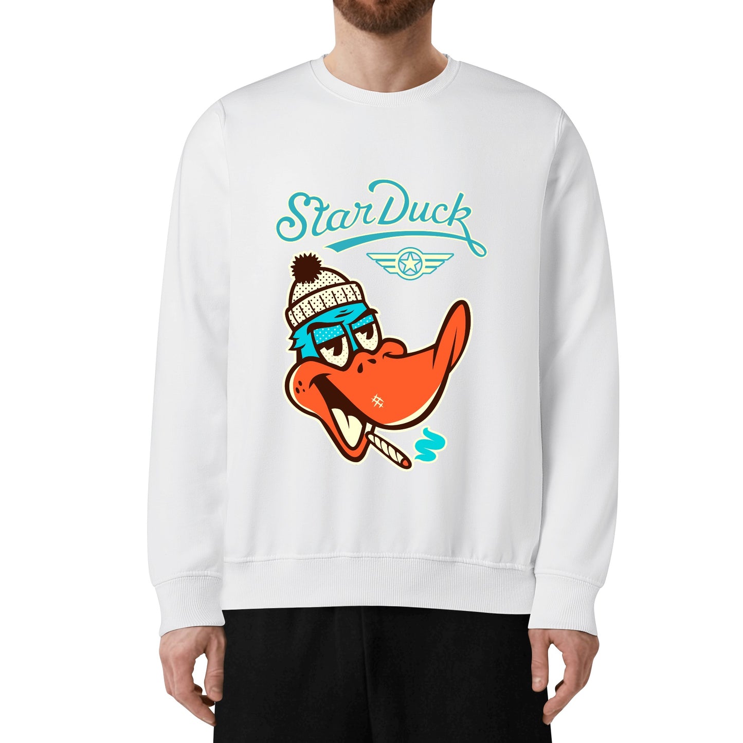 Star Duck Mens/Womens Adult Cotton Sweater Shirt