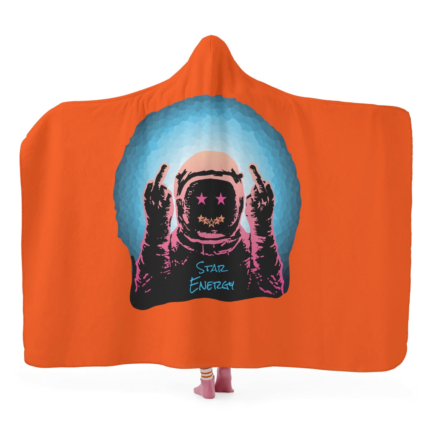 Star Energy 1.0 Dark Orange Hooded Blanket