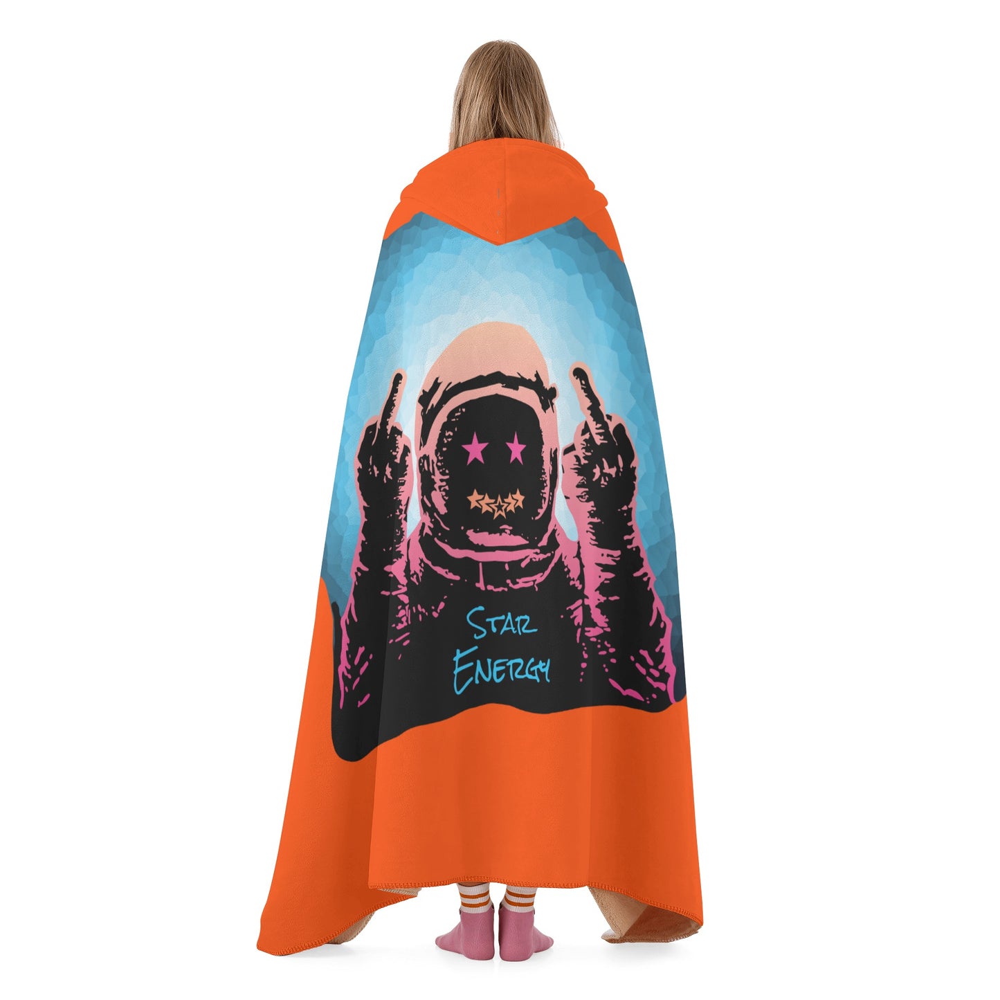 Star Energy 1.0 Dark Orange Hooded Blanket