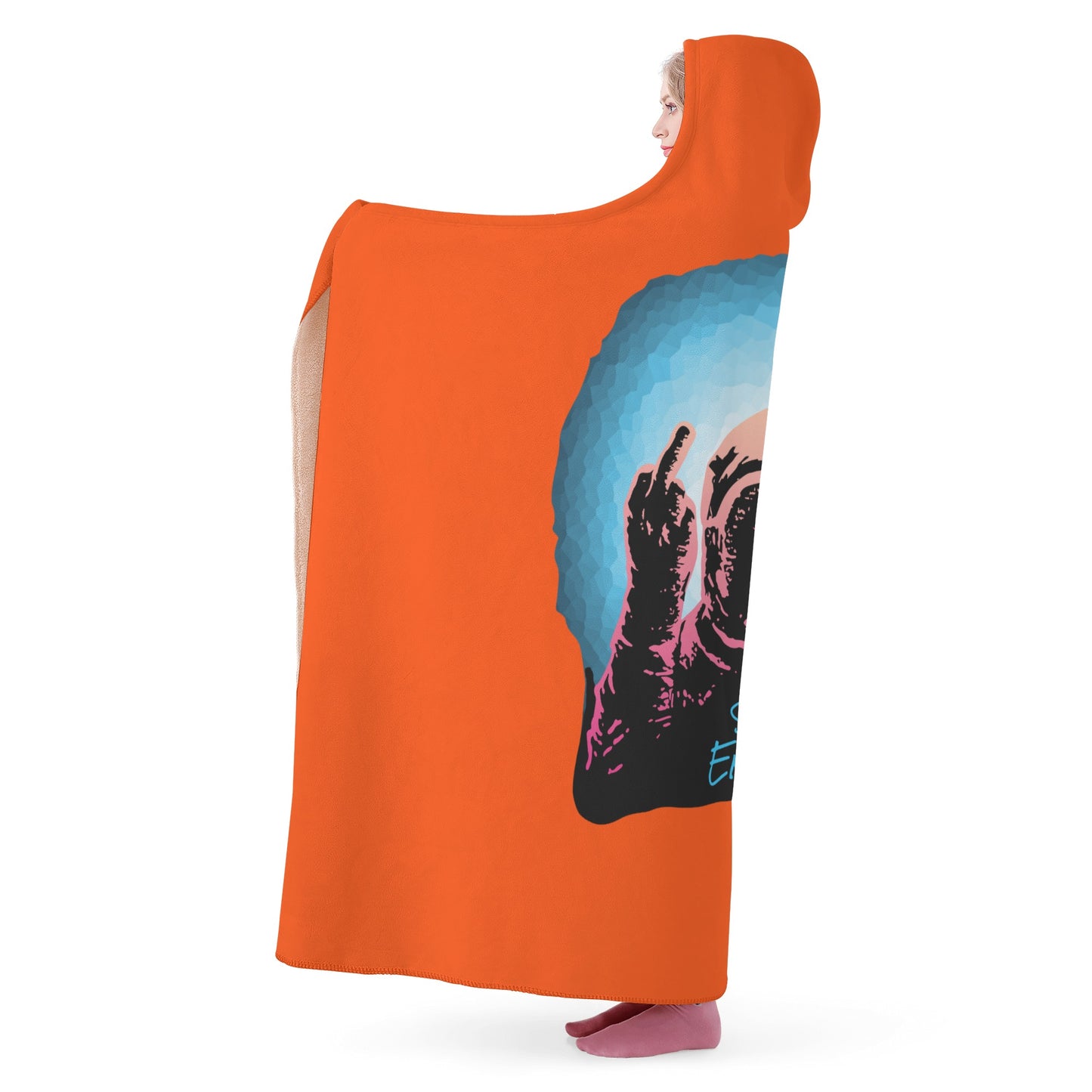 Star Energy 1.0 Dark Orange Hooded Blanket