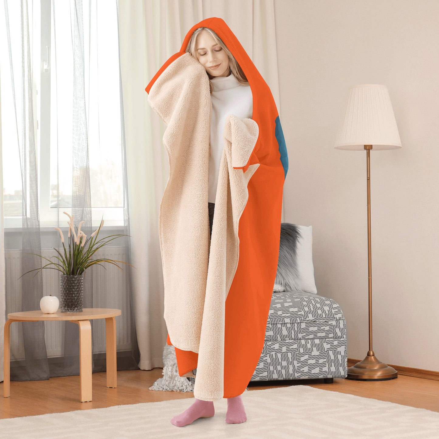 Star Energy 1.0 Dark Orange Hooded Blanket