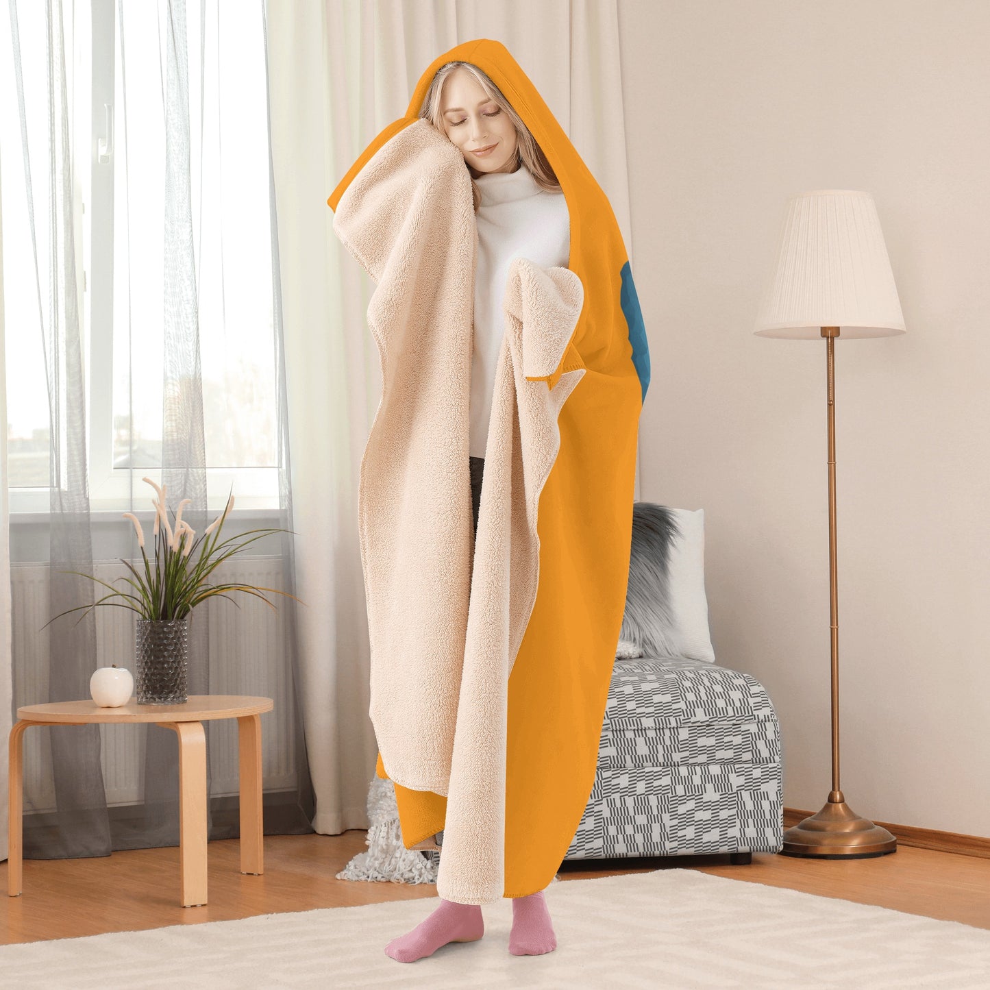 Star Energy 1.0 Orange Hooded Blanket