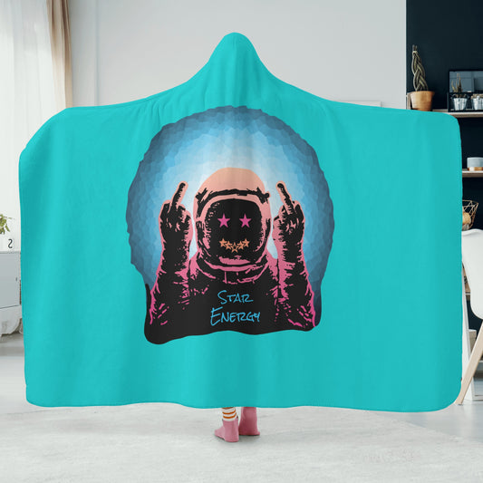 Star Energy 1.0 Turquoise Hooded Blanket