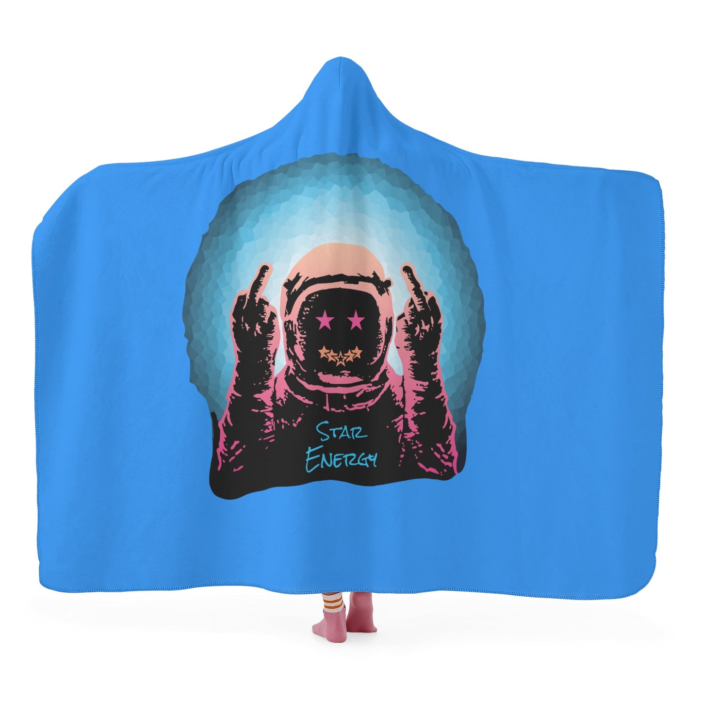 Star Energy 1.0 Blue Hooded Blanket