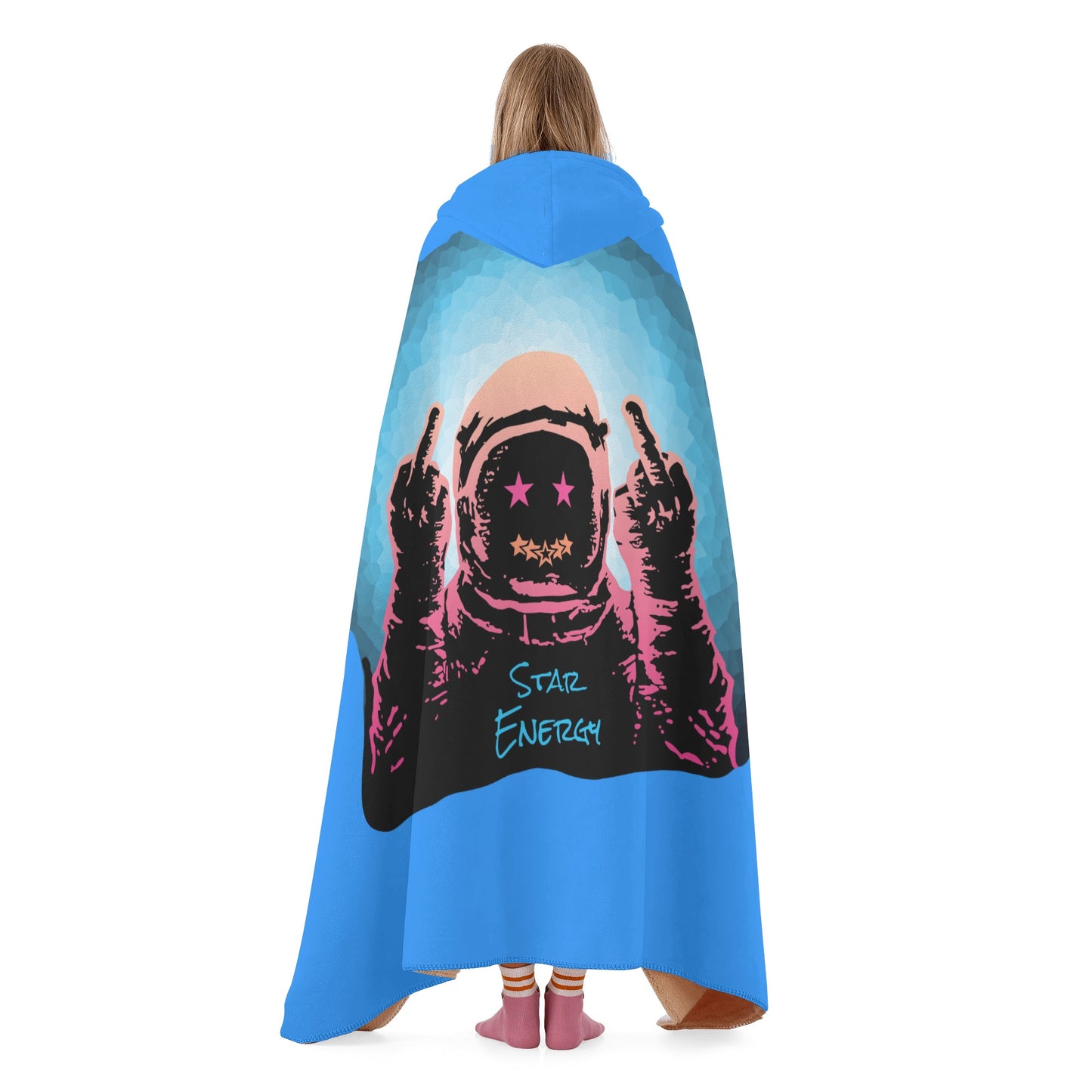 Star Energy 1.0 Blue Hooded Blanket