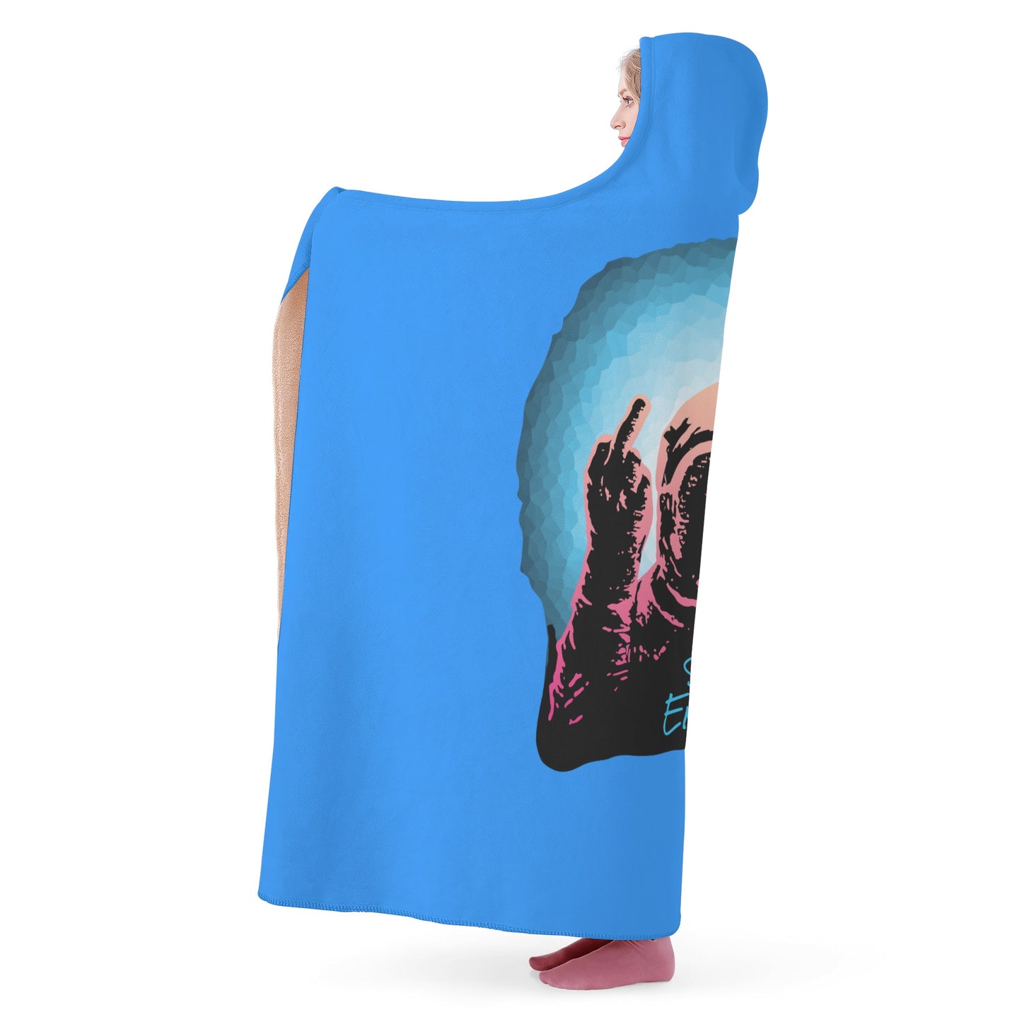 Star Energy 1.0 Blue Hooded Blanket