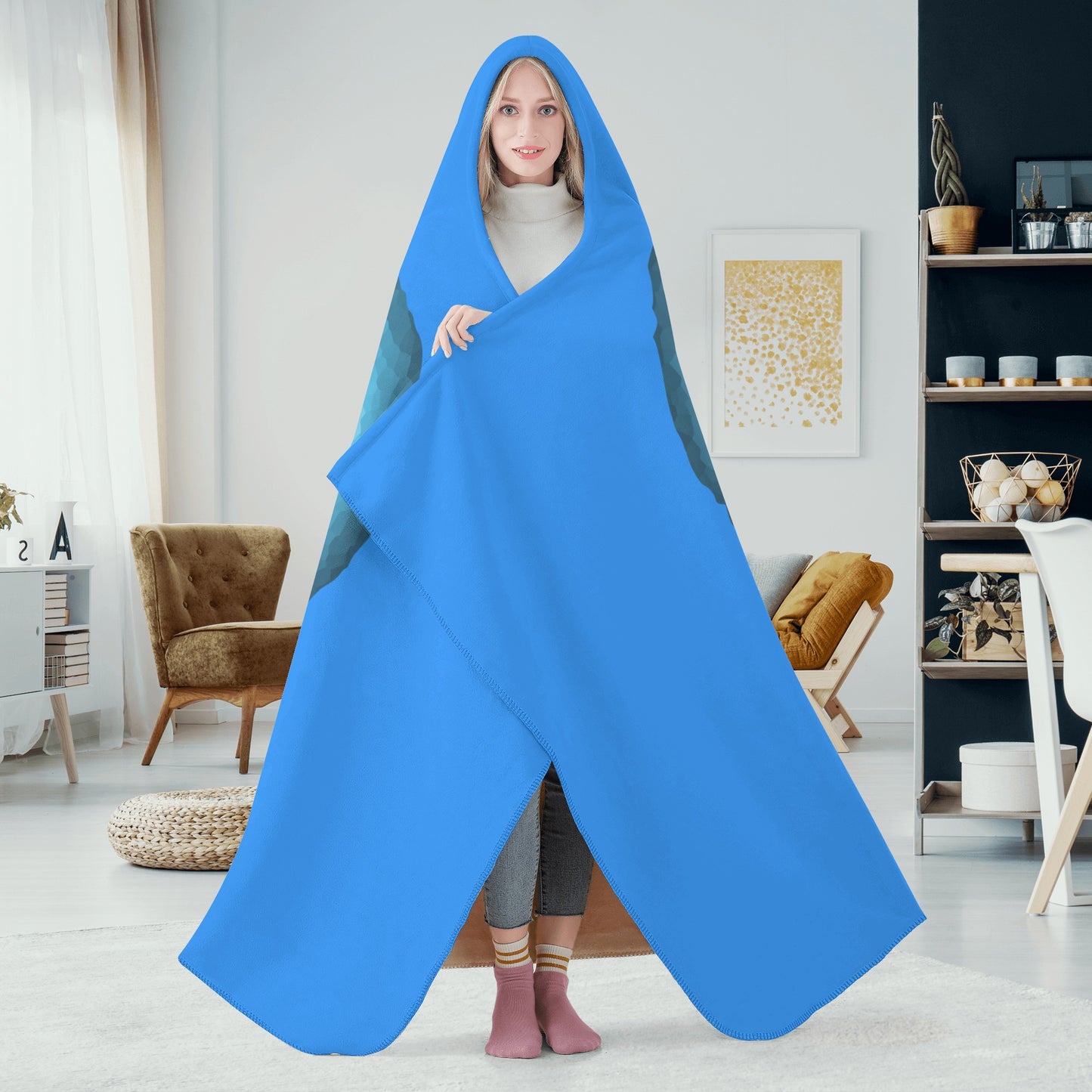 Star Energy 1.0 Blue Hooded Blanket