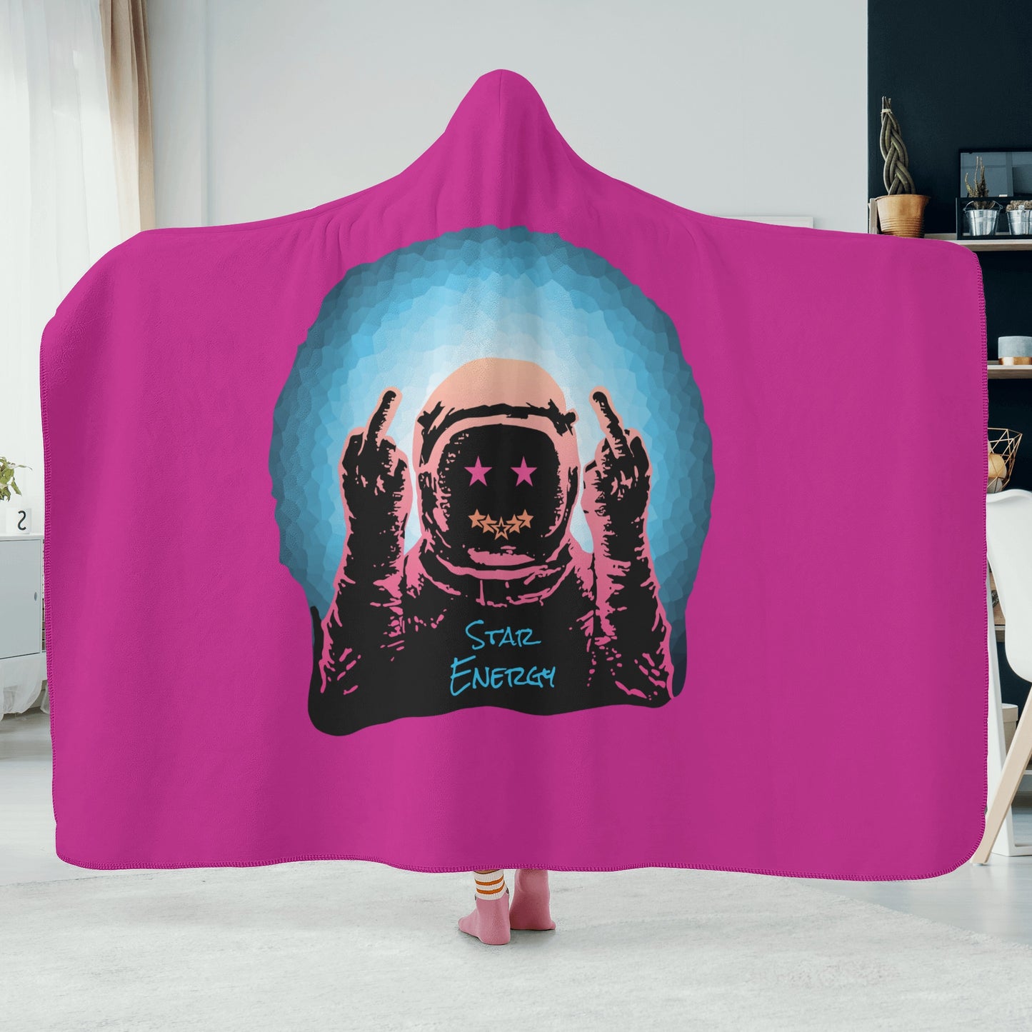 Star Energy 1.0 Purple Hooded Blanket