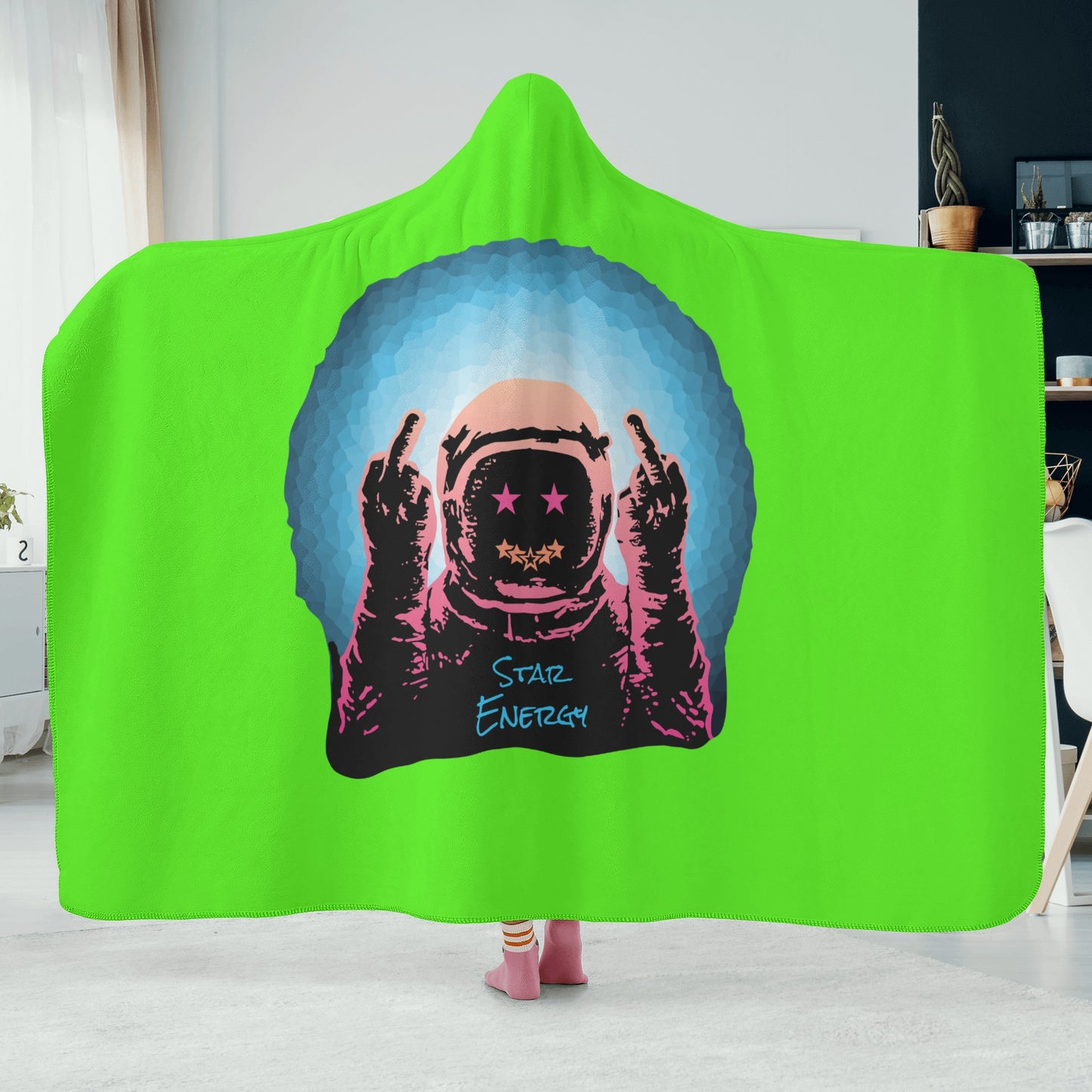 Star Energy 1.0 Goo Green Hooded Blanket