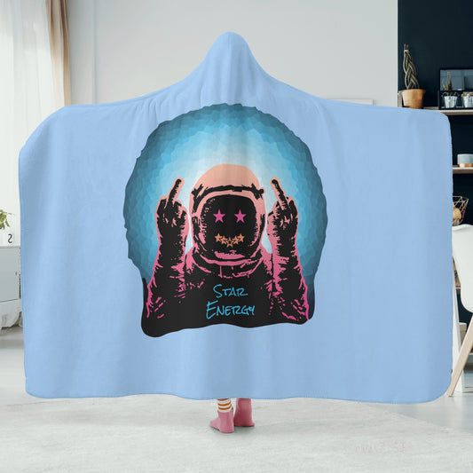 Star Energy 1.0 Sky Blue Hooded Blanket