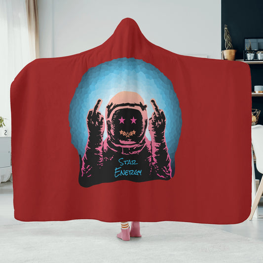 Star Energy 1.0 Maroon Hooded Blanket