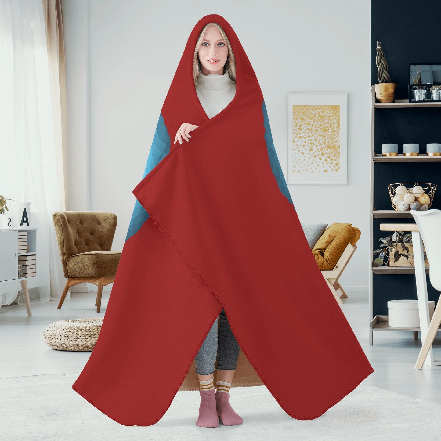 Star Energy 1.0 Maroon Hooded Blanket