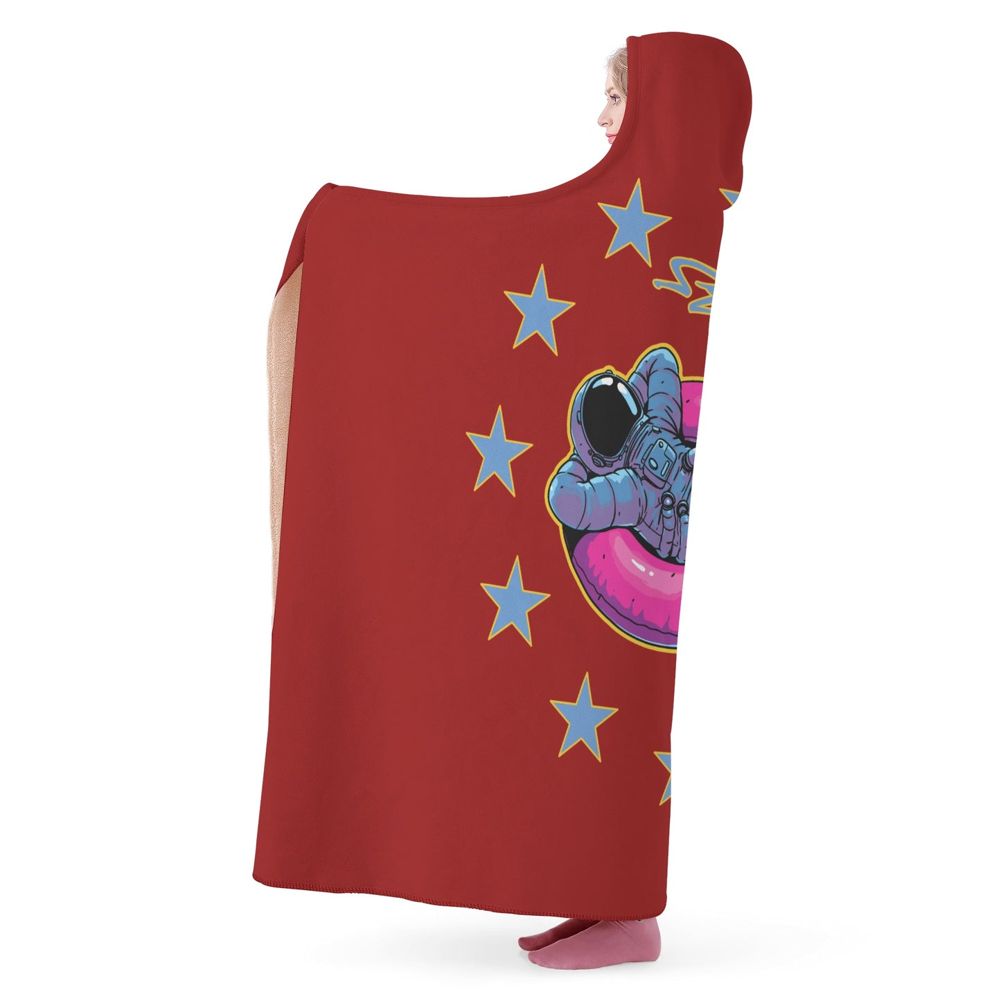 Star Energy 2.0 Maroon Hooded Blanket