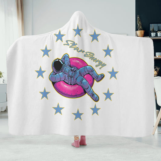 Star Energy 2.0 White Hooded Blanket