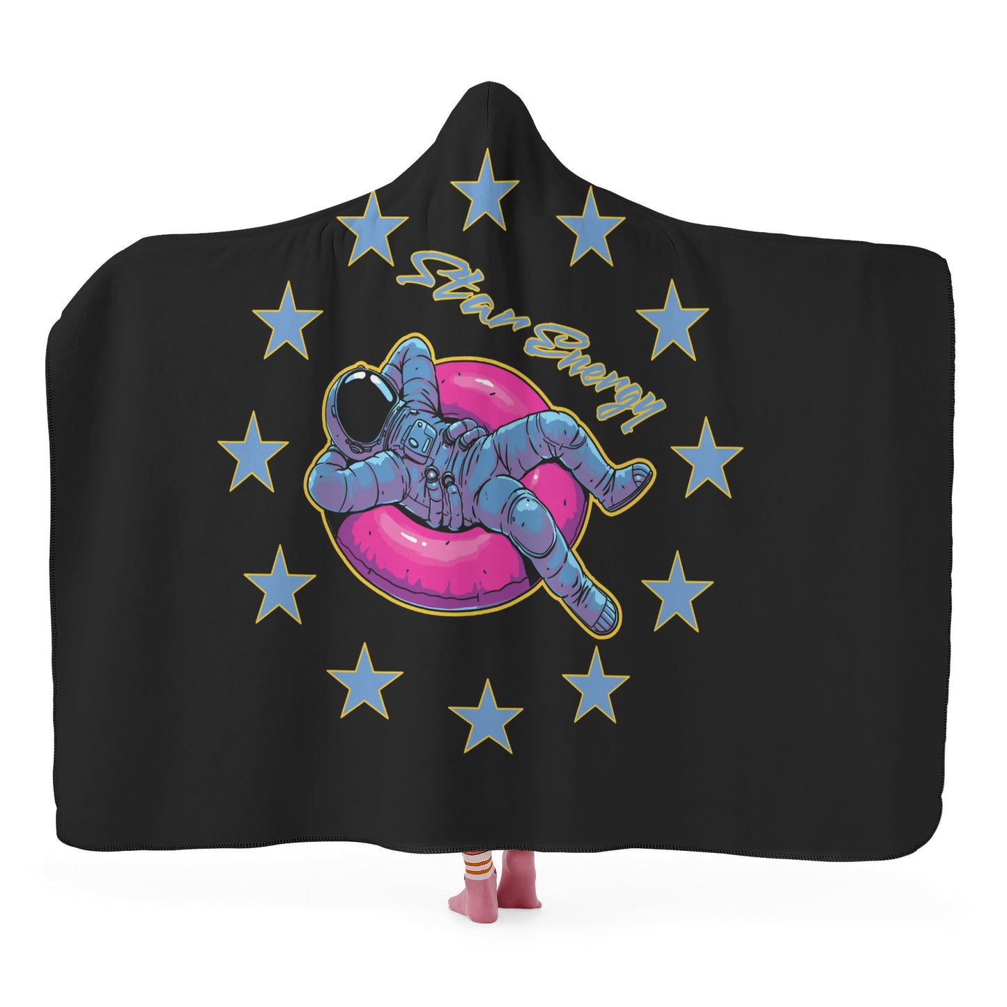 Star Energy 2.0 Black Hooded Blanket