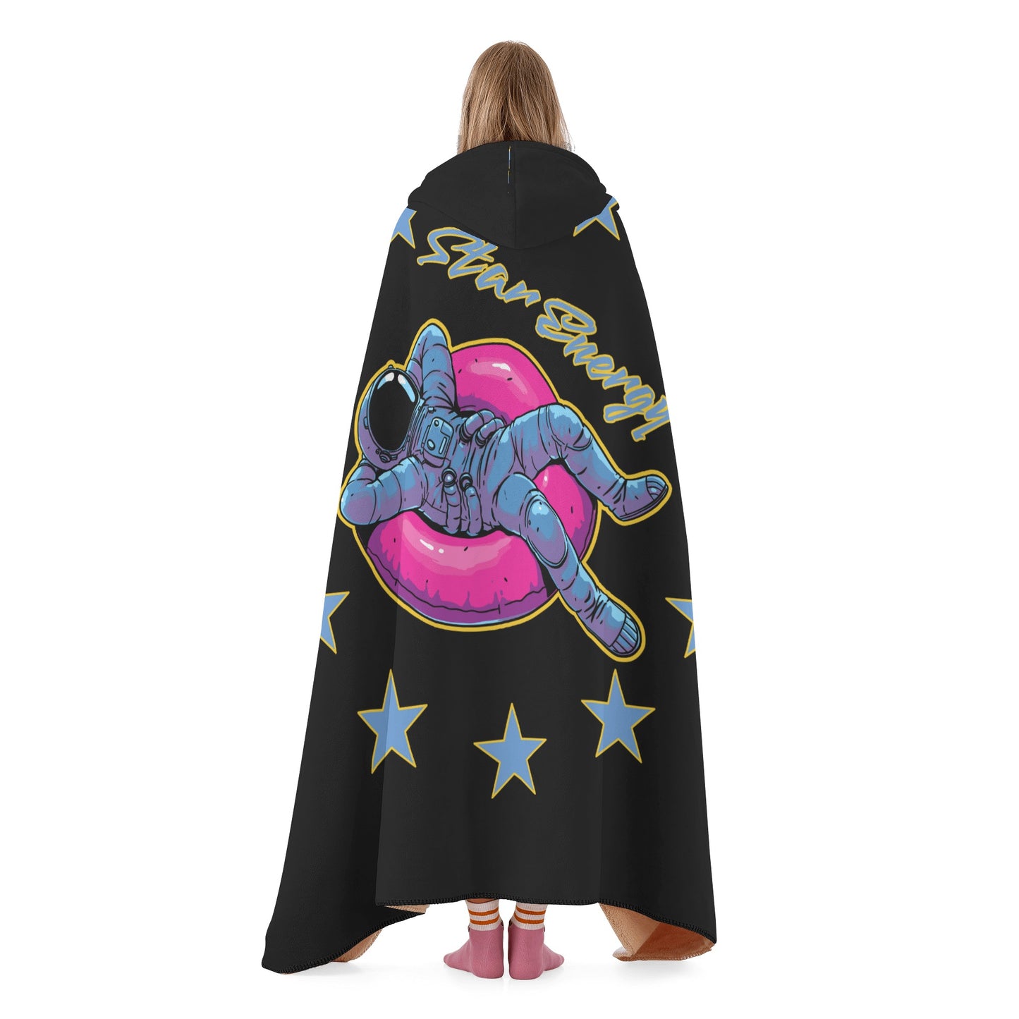 Star Energy 2.0 Black Hooded Blanket