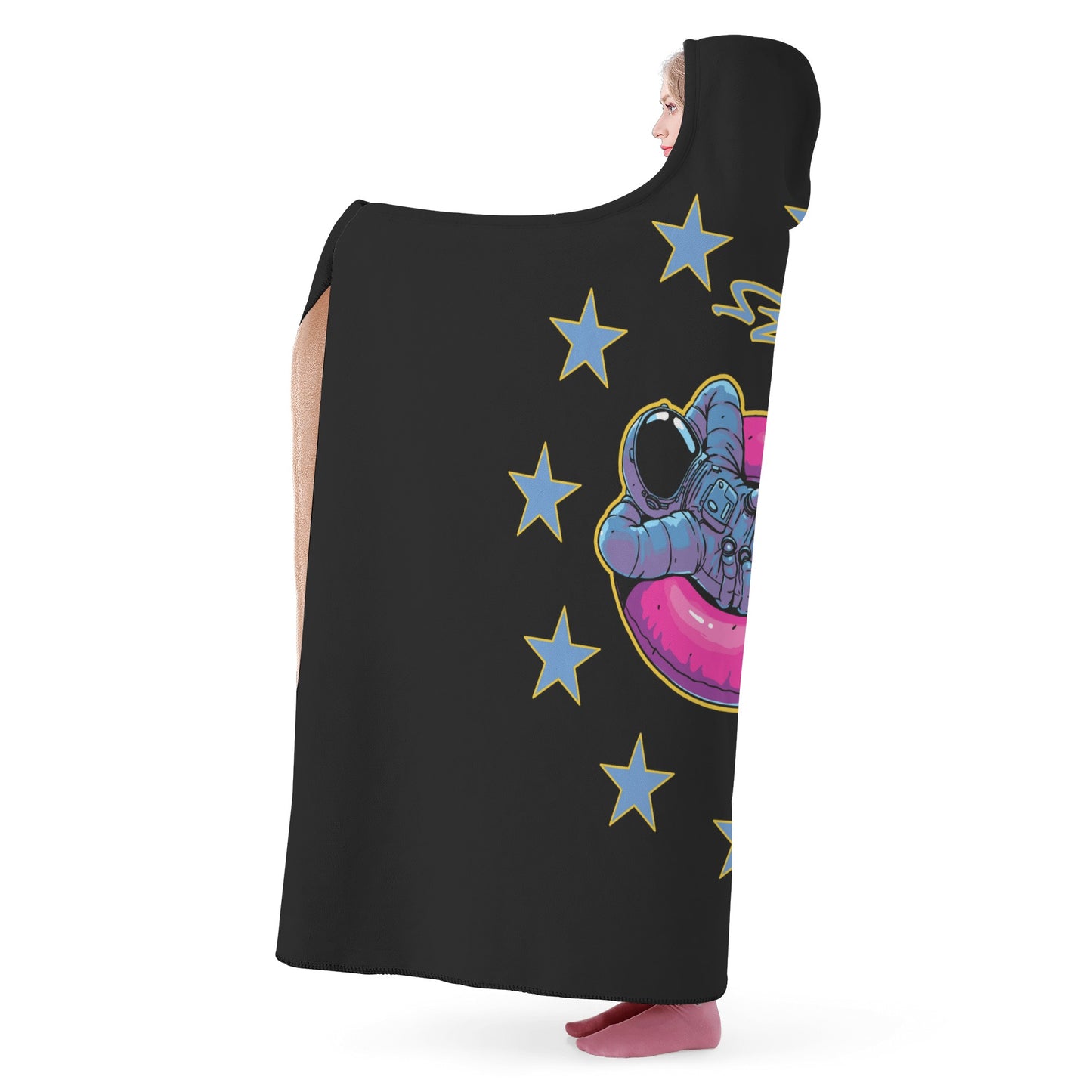 Star Energy 2.0 Black Hooded Blanket