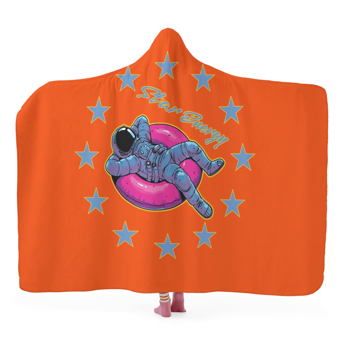 Star Energy 2.0 Dark Orange Hooded Blanket