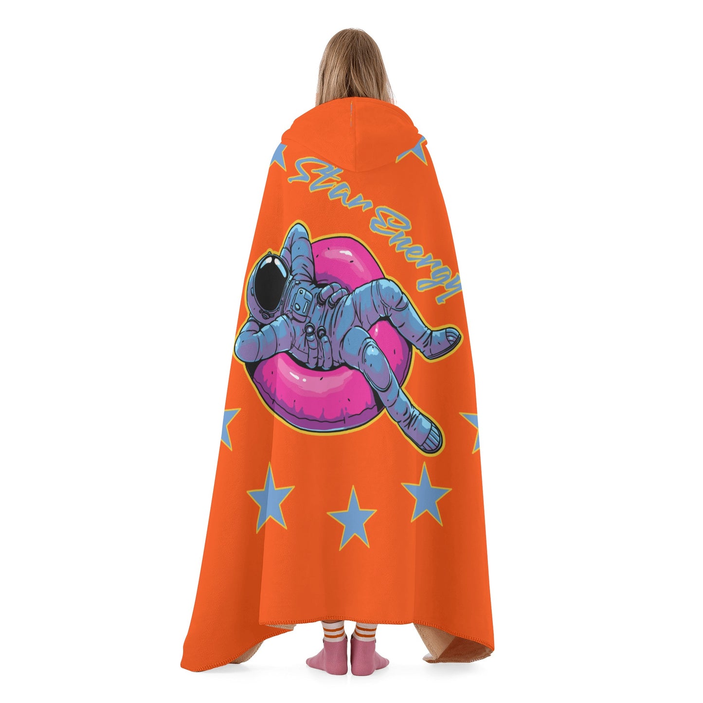 Star Energy 2.0 Dark Orange Hooded Blanket