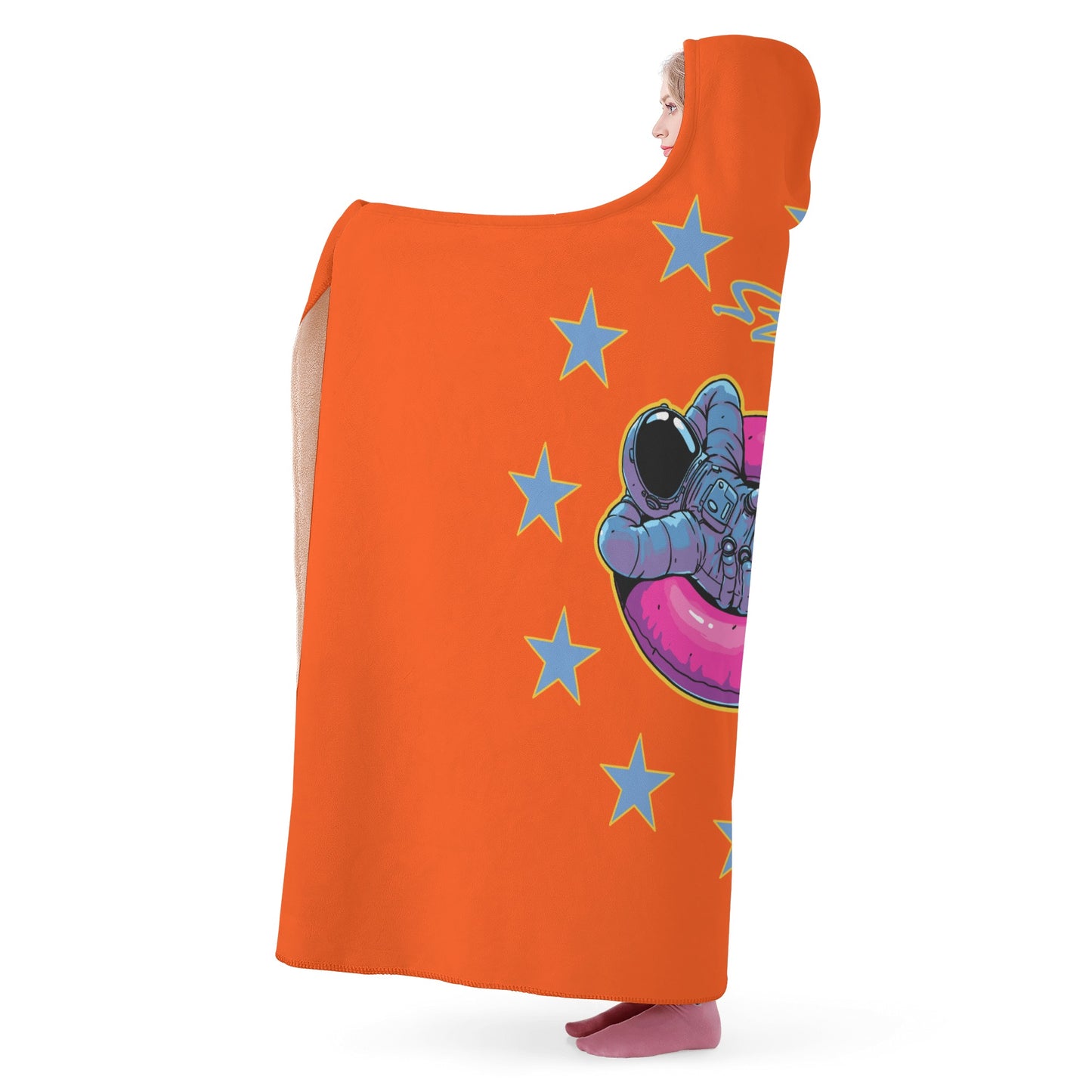 Star Energy 2.0 Dark Orange Hooded Blanket