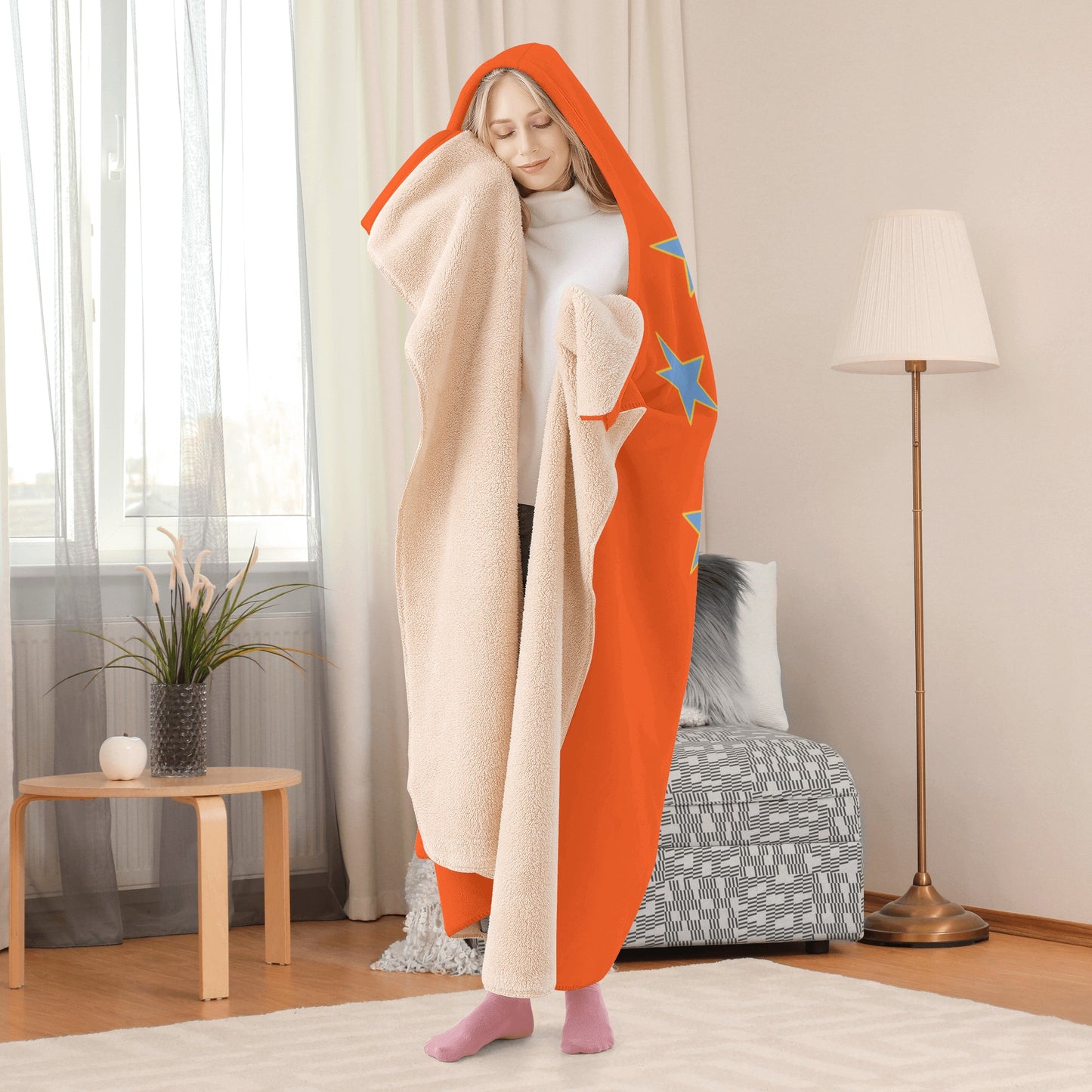 Star Energy 2.0 Dark Orange Hooded Blanket