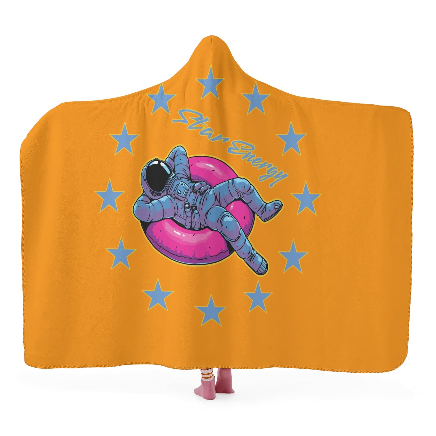 Star Energy 2.0 Orange Hooded Blanket