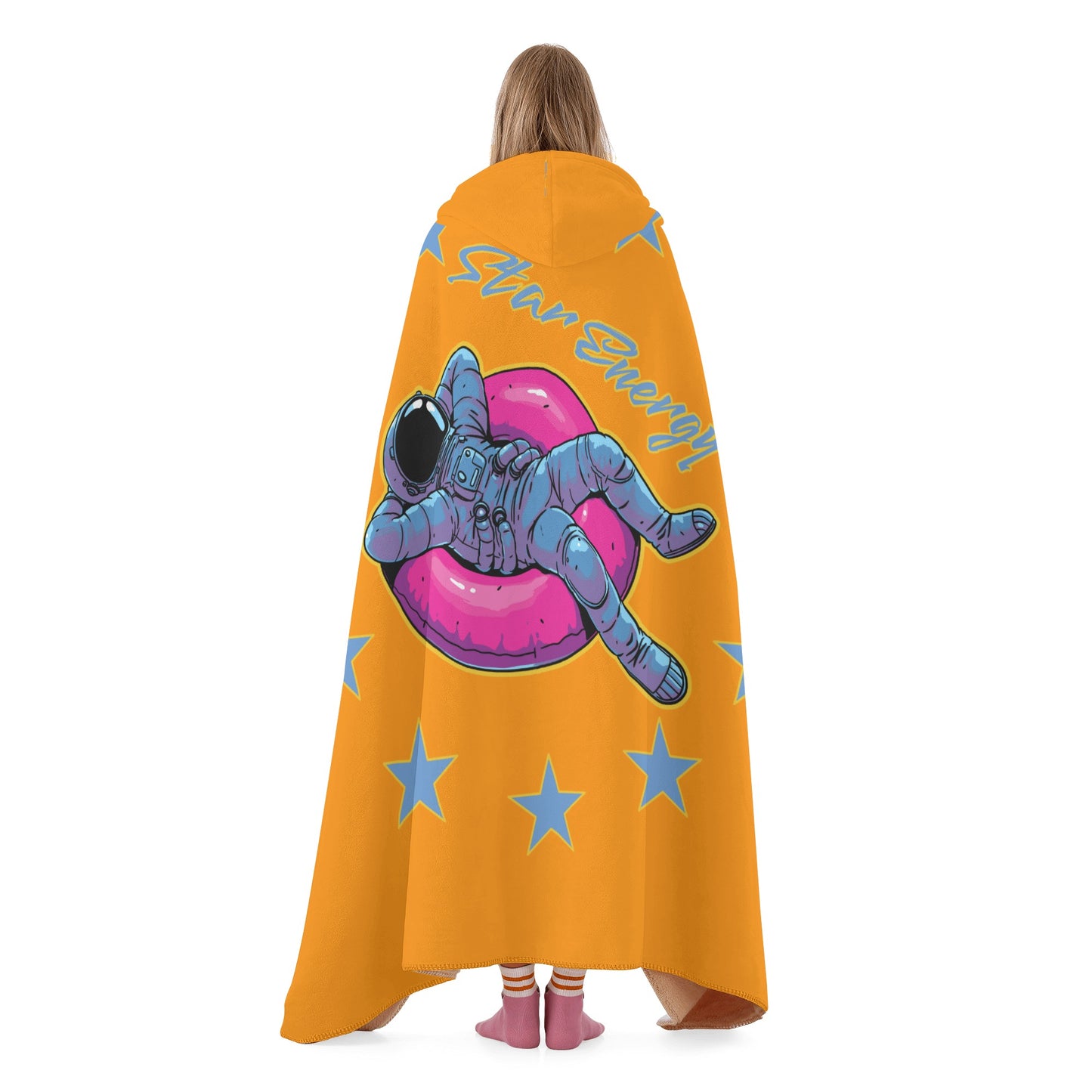 Star Energy 2.0 Orange Hooded Blanket