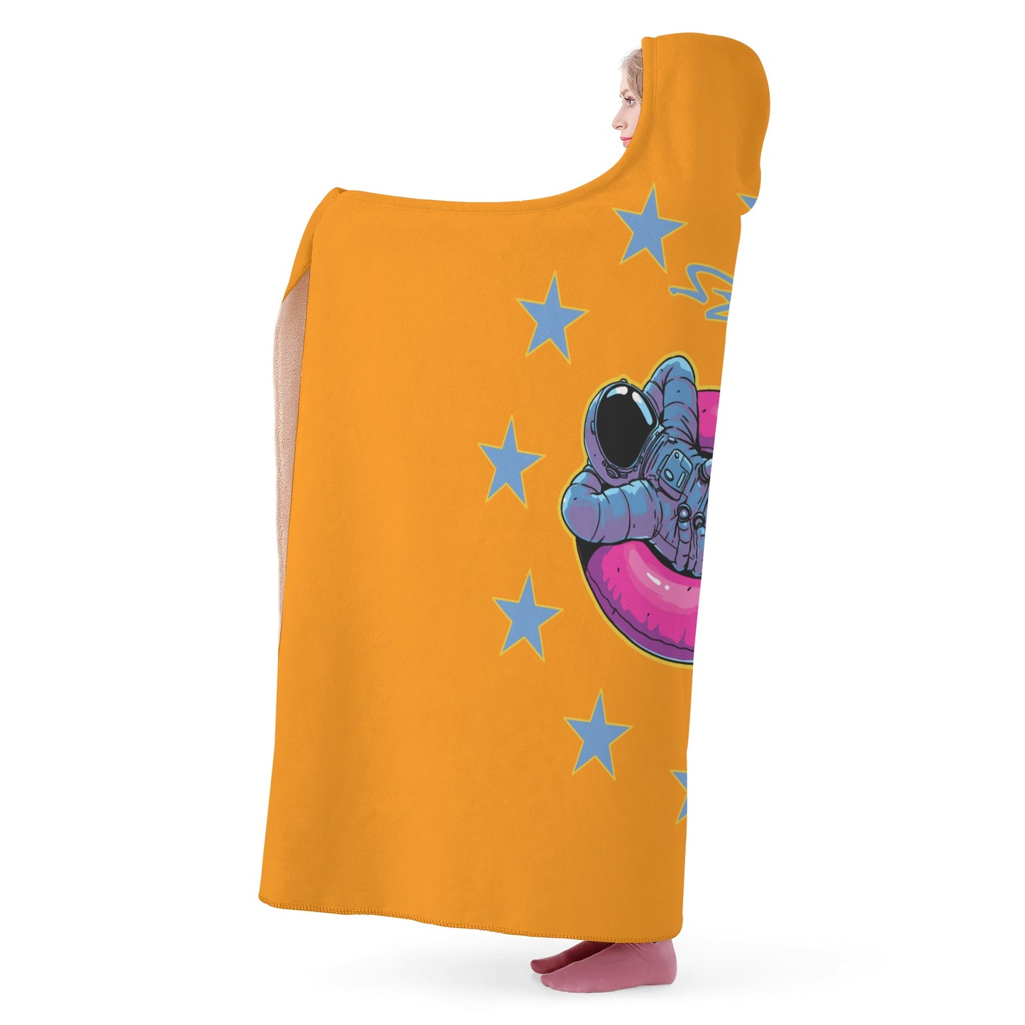 Star Energy 2.0 Orange Hooded Blanket