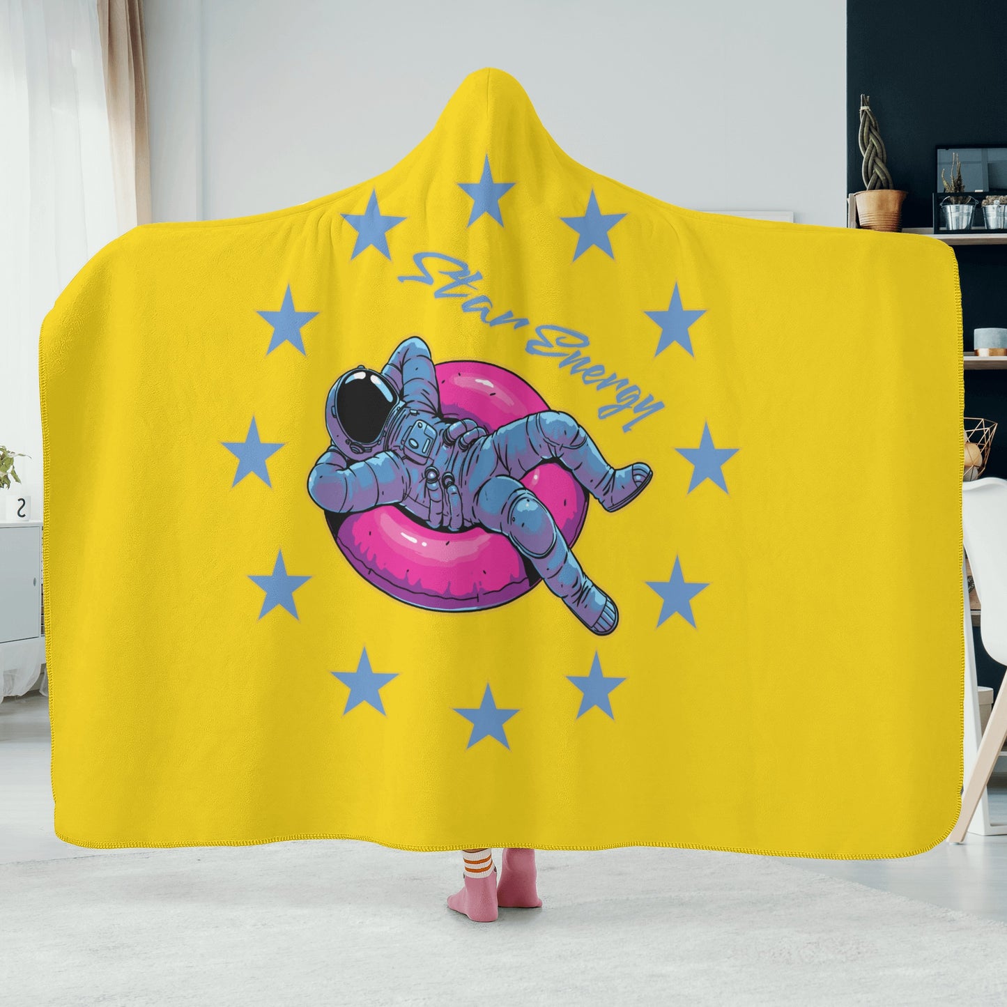 Star Energy 2.0 Gold Hooded Blanket