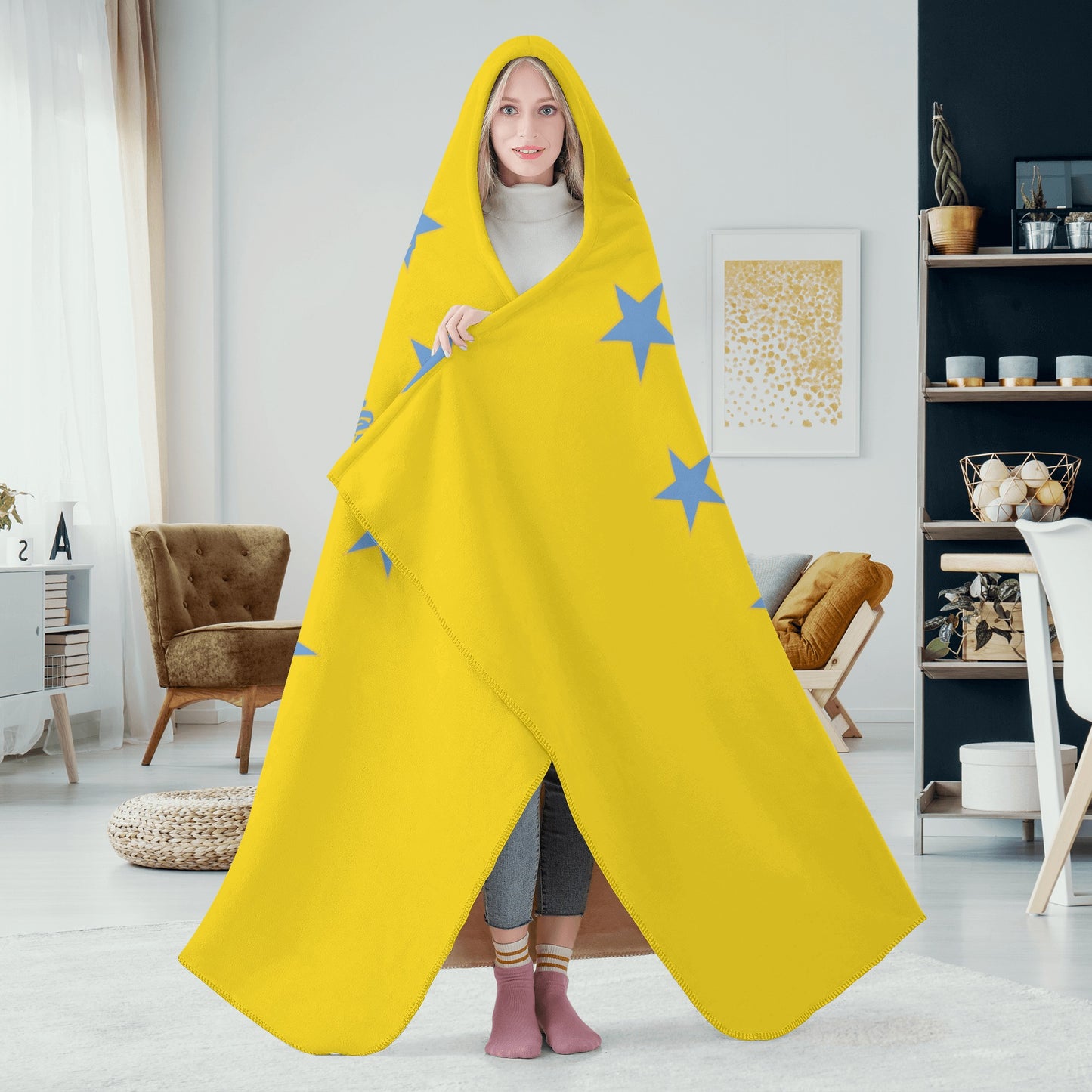 Star Energy 2.0 Gold Hooded Blanket