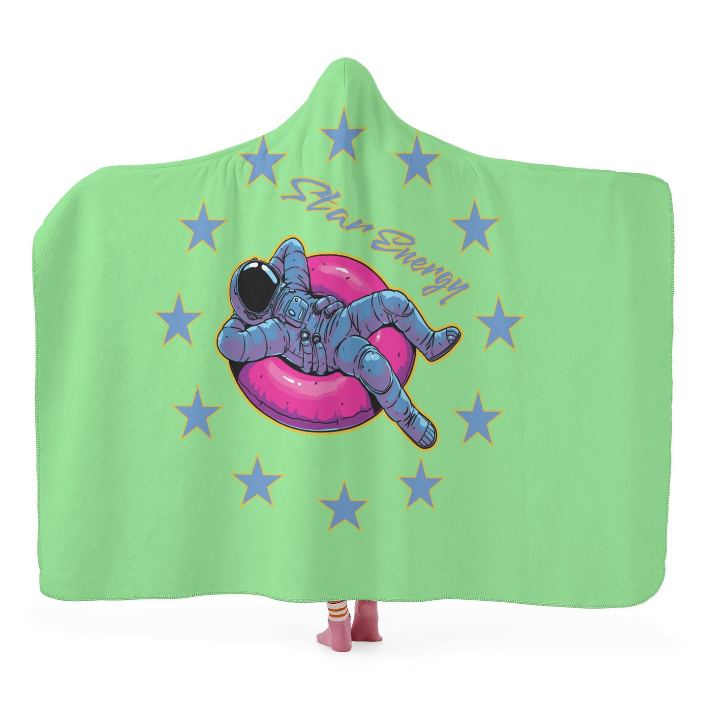 Star Energy 2.0 Mint Green Hooded Blanket