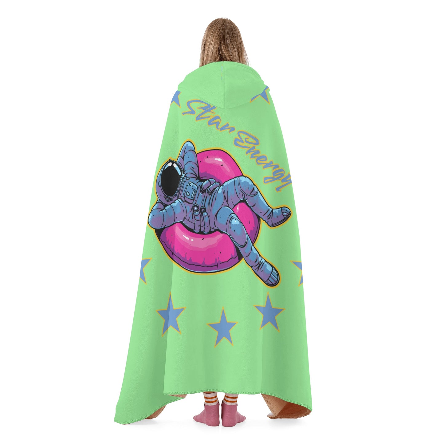 Star Energy 2.0 Mint Green Hooded Blanket