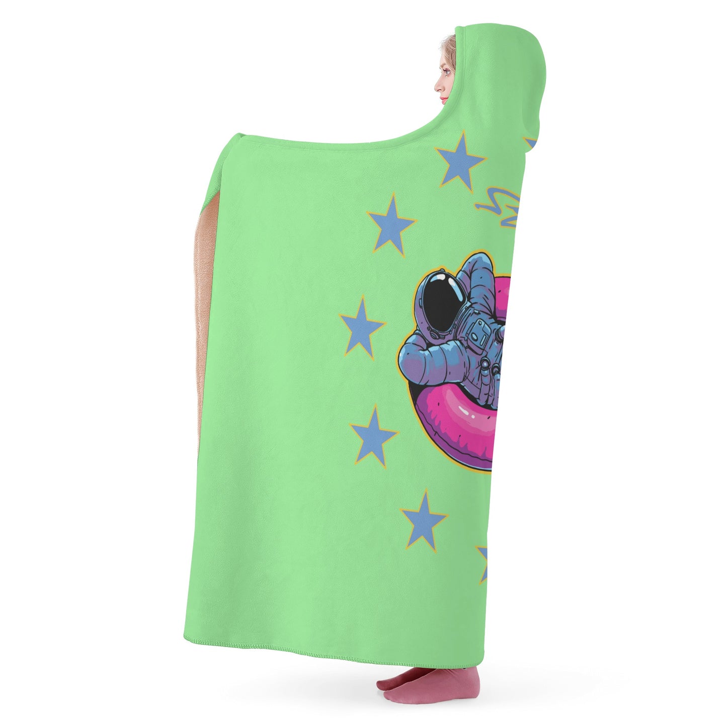 Star Energy 2.0 Mint Green Hooded Blanket