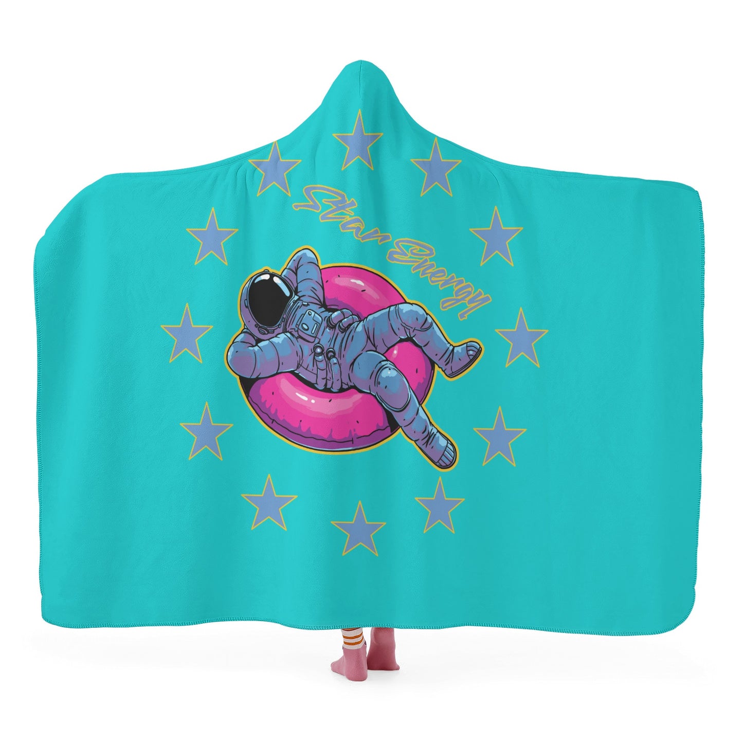 Star Energy 2.0 Turquoise Hooded Blanket