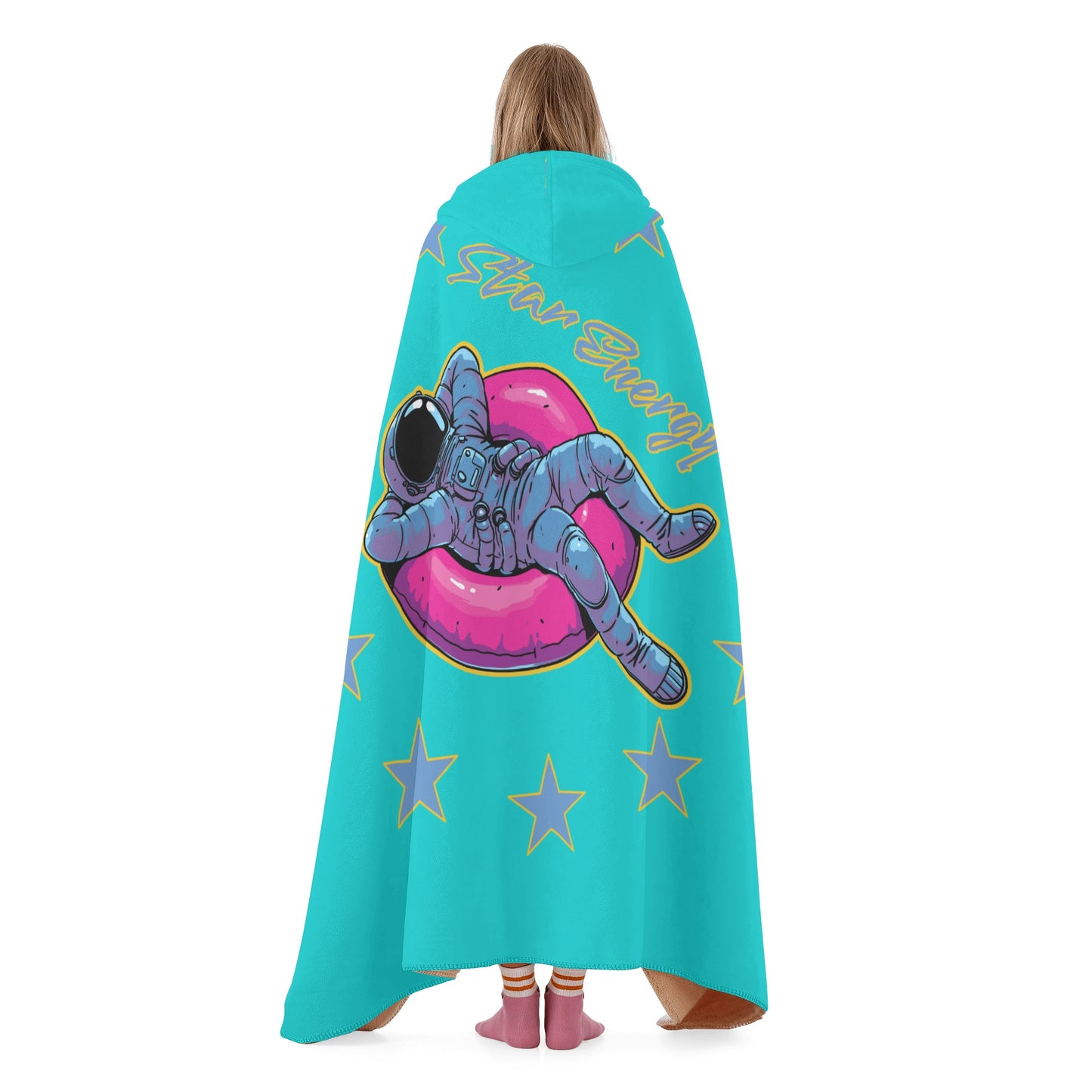 Star Energy 2.0 Turquoise Hooded Blanket