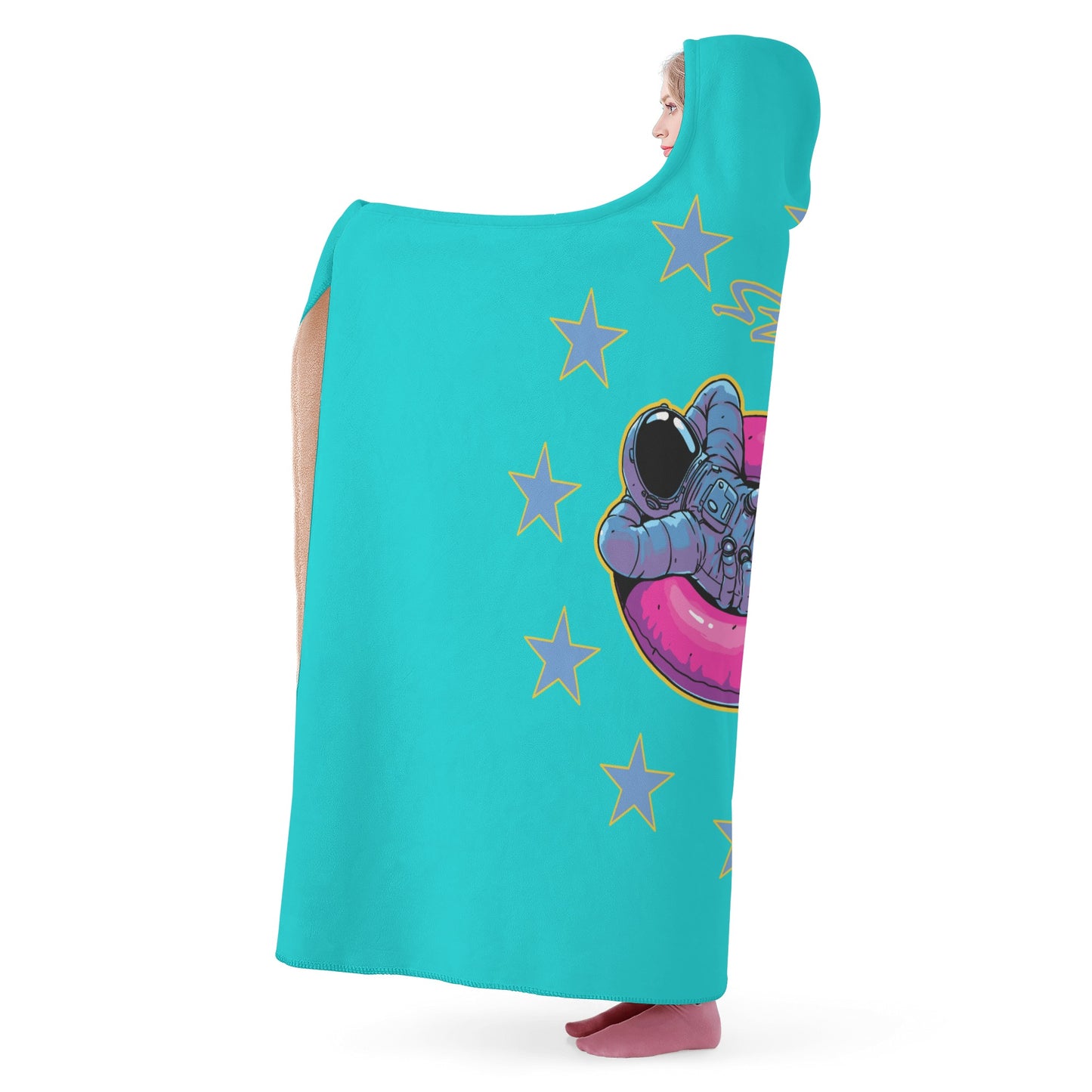 Star Energy 2.0 Turquoise Hooded Blanket