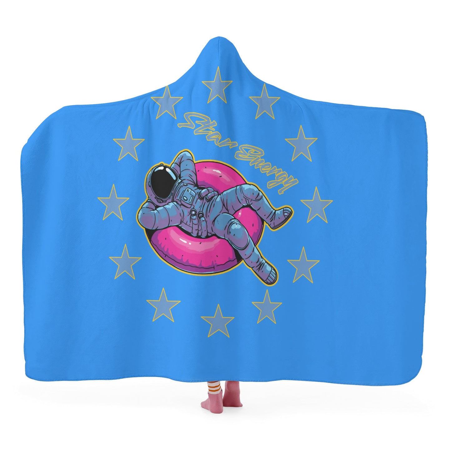 Star Energy 2.0 Blue Hooded Blanket